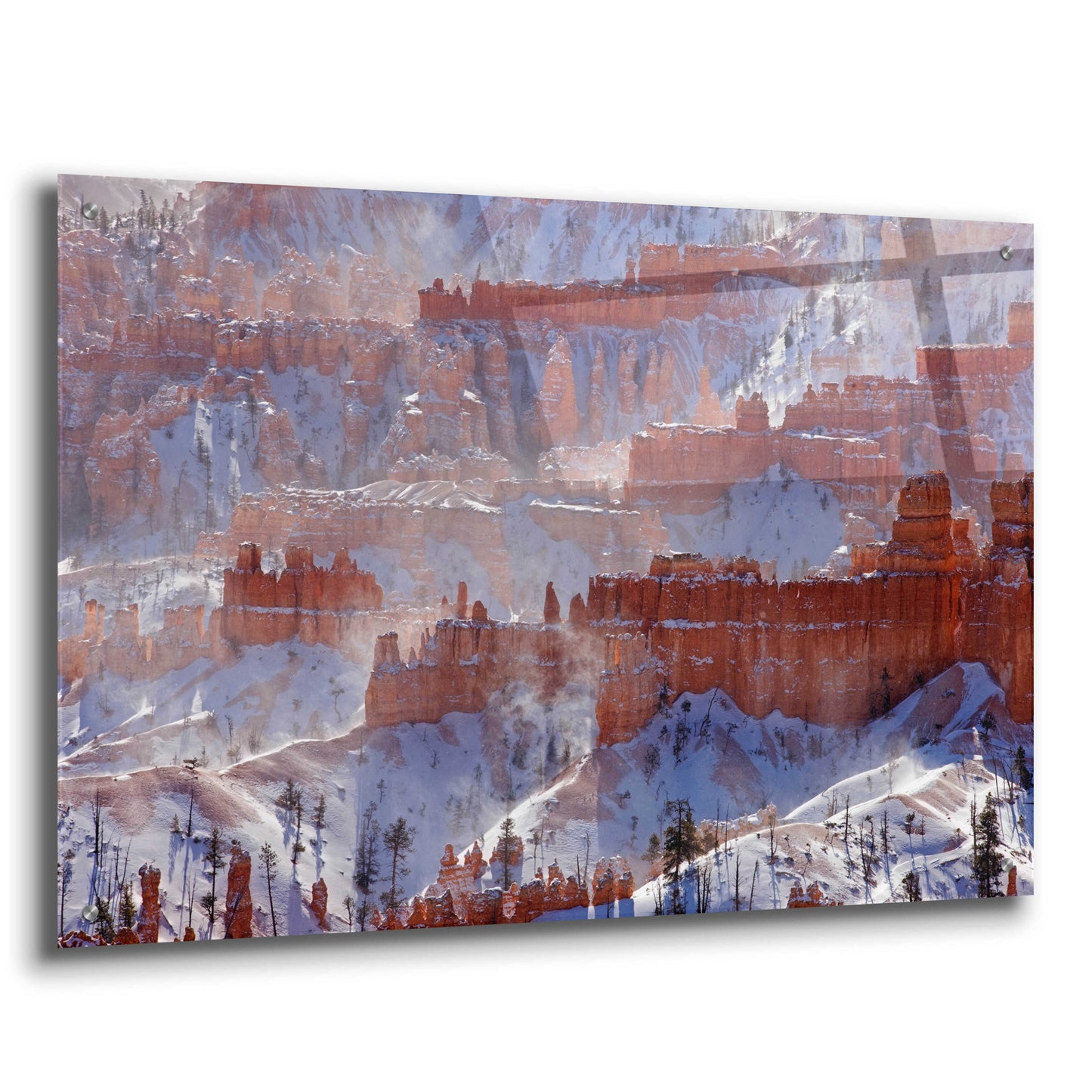 Epic Art 'Bryce Telephoto Snow' by Mike Jones, Acrylic Glass Wall Art,36x24