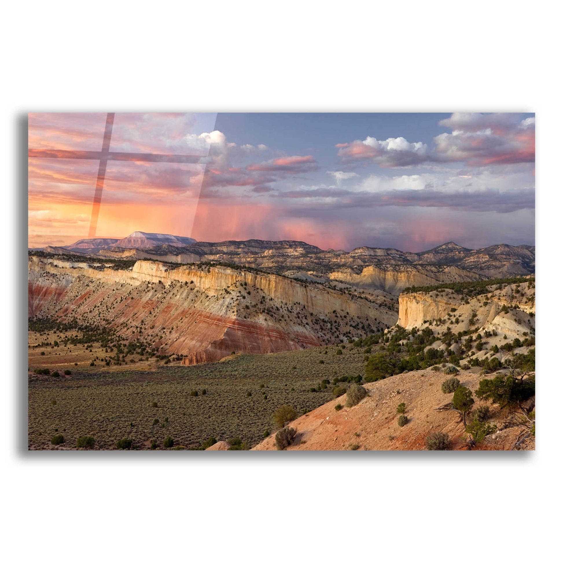 Epic Art 'Cottonwood Canyon Rd' by Mike Jones, Acrylic Glass Wall Art,16x12