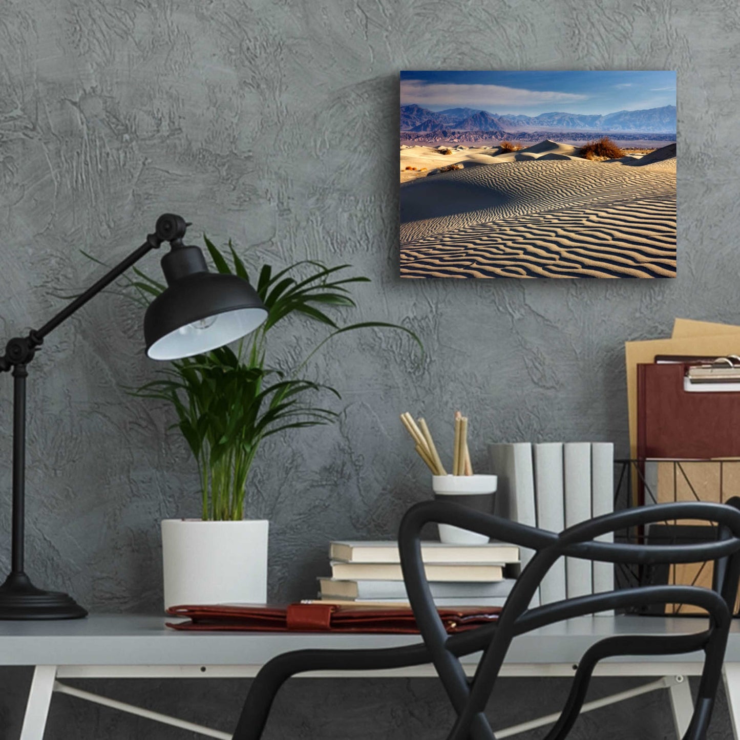 Epic Art 'Death Valley Mesquite Dunes' by Mike Jones, Acrylic Glass Wall Art,16x12