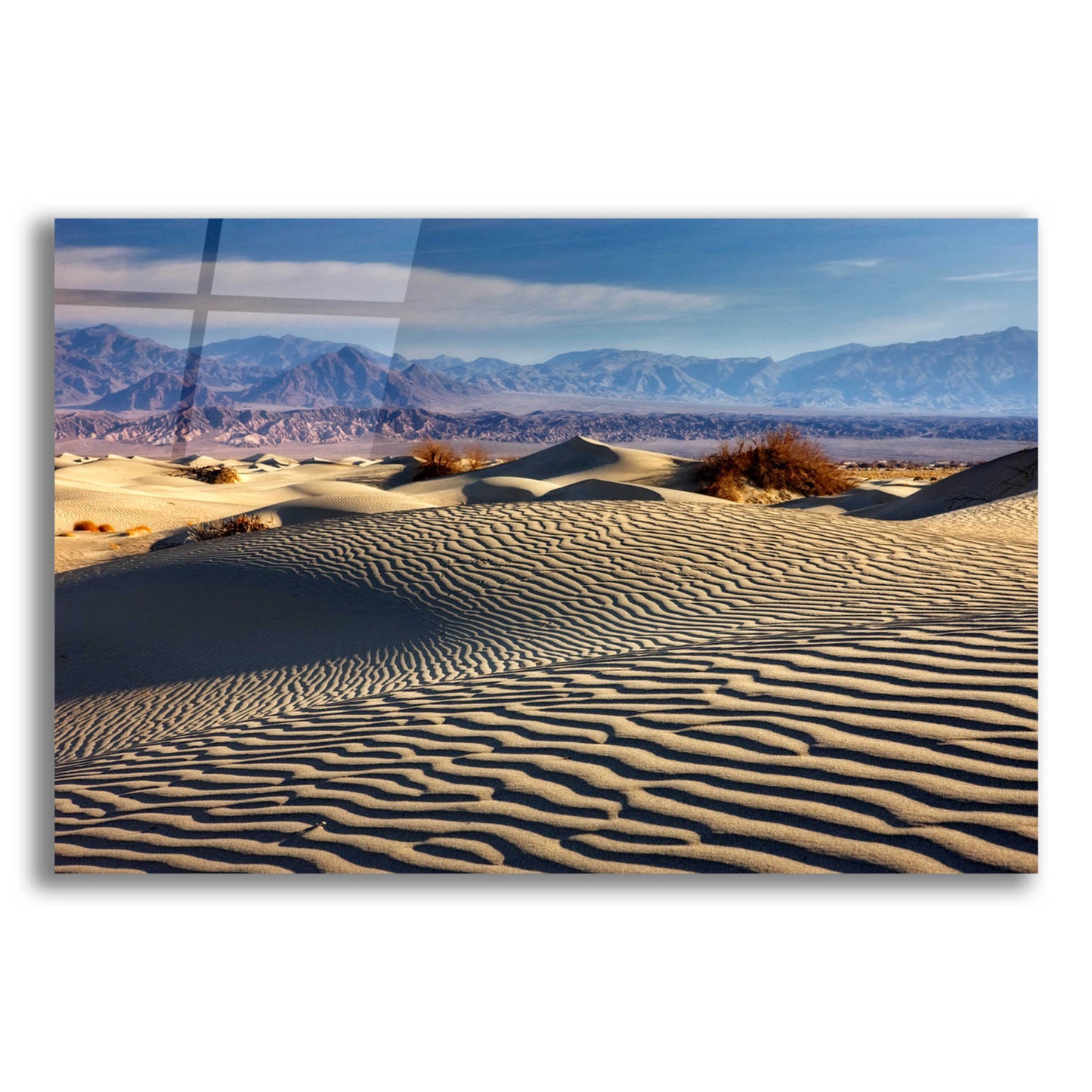 Epic Art 'Death Valley Mesquite Dunes' by Mike Jones, Acrylic Glass Wall Art,16x12