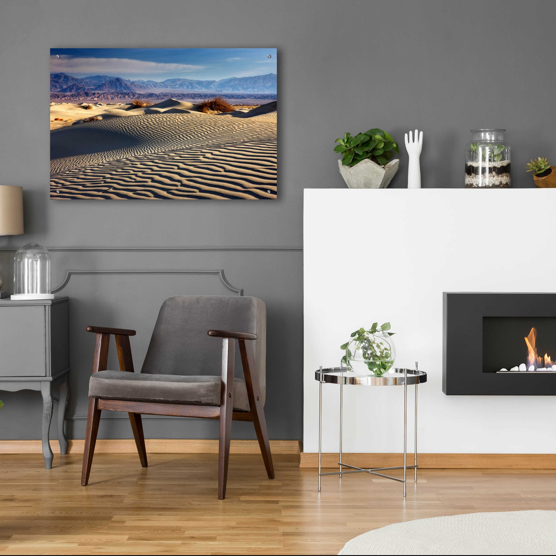 Epic Art 'Death Valley Mesquite Dunes' by Mike Jones, Acrylic Glass Wall Art,36x24