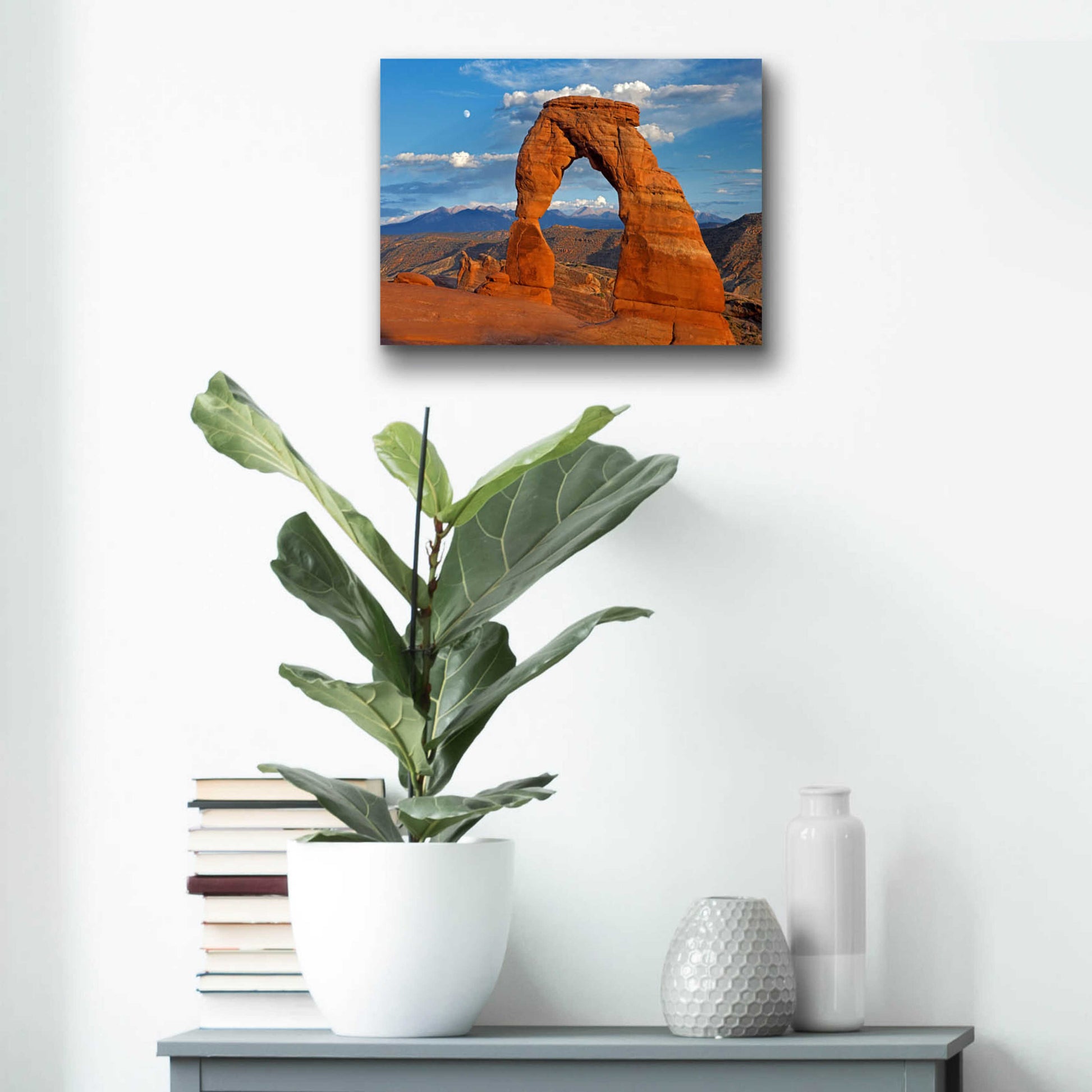 Epic Art 'Delicate Arch Sunset' by Mike Jones, Acrylic Glass Wall Art,16x12