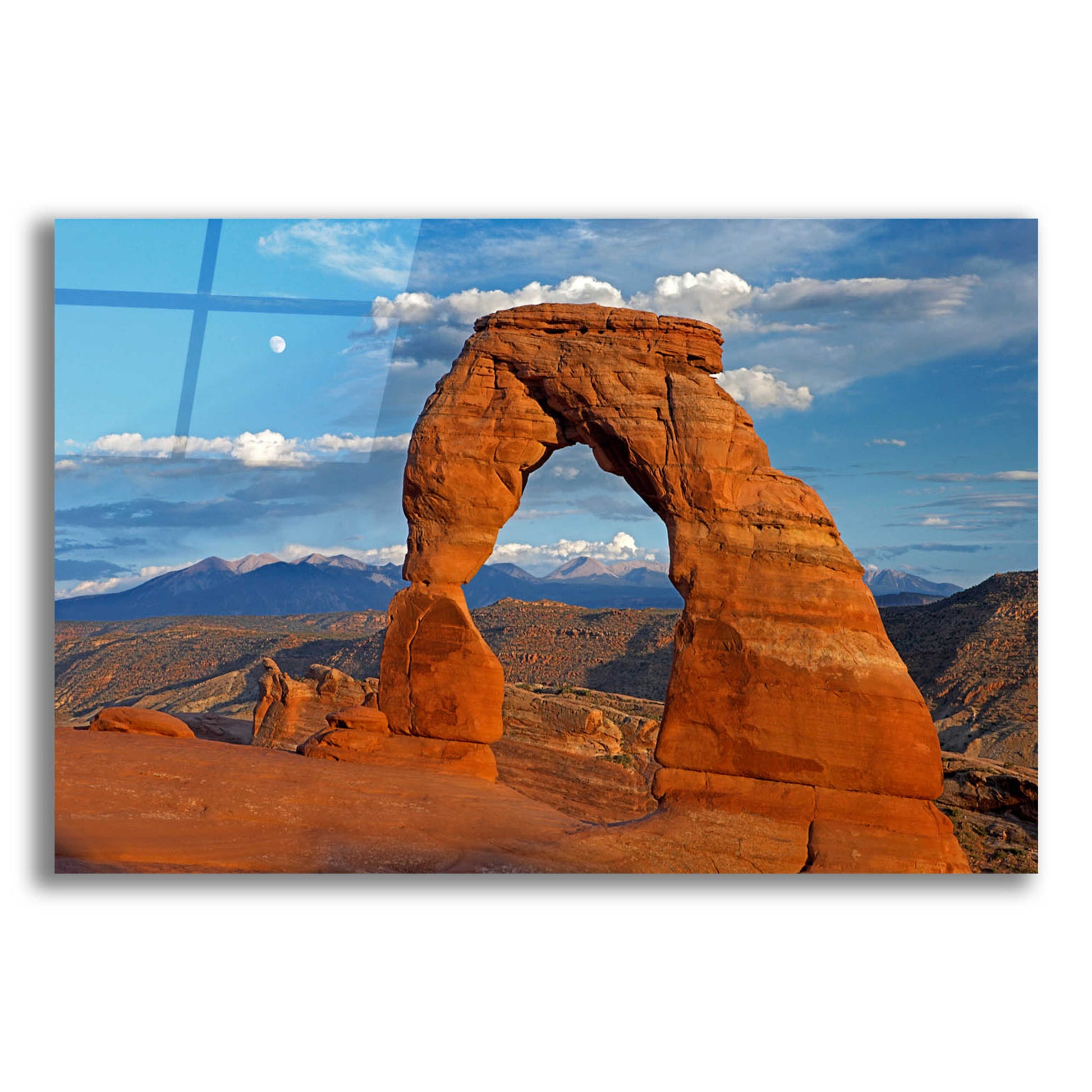 Epic Art 'Delicate Arch Sunset' by Mike Jones, Acrylic Glass Wall Art,16x12