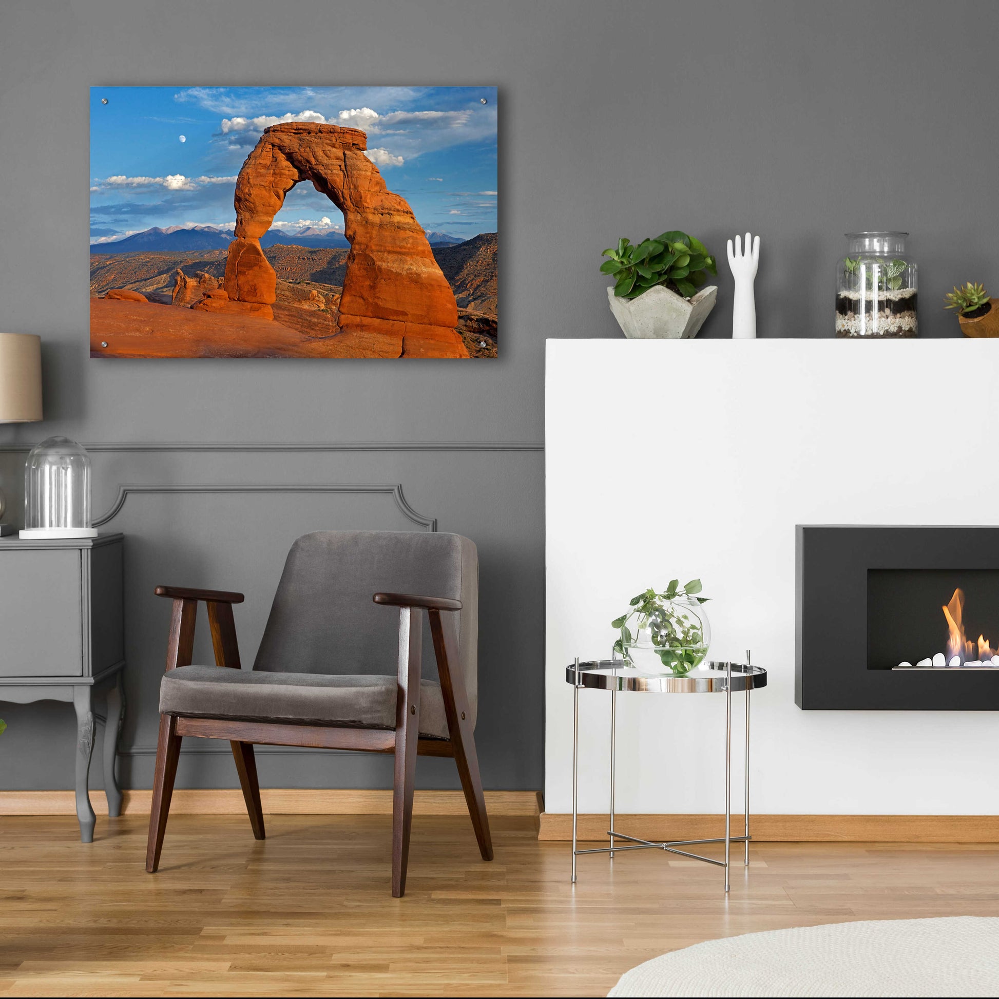 Epic Art 'Delicate Arch Sunset' by Mike Jones, Acrylic Glass Wall Art,36x24