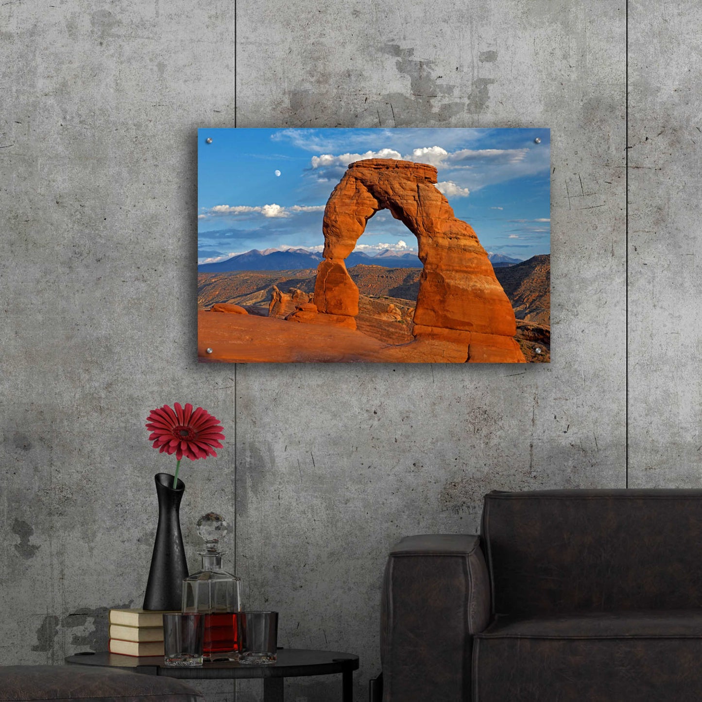 Epic Art 'Delicate Arch Sunset' by Mike Jones, Acrylic Glass Wall Art,36x24