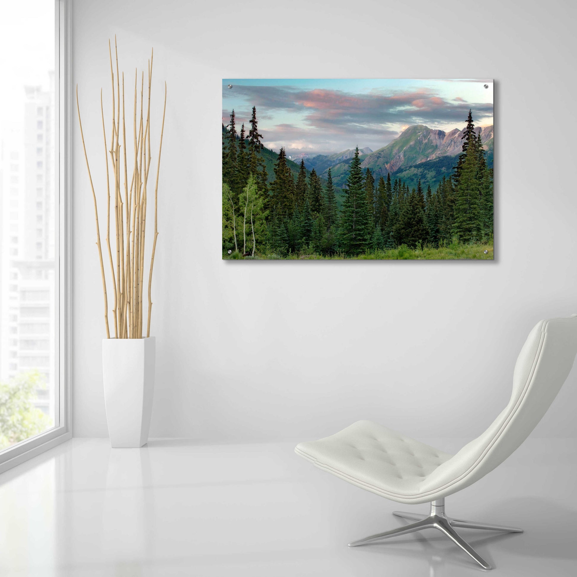 Epic Art 'Dusk Near Ouray' by Mike Jones, Acrylic Glass Wall Art,36x24