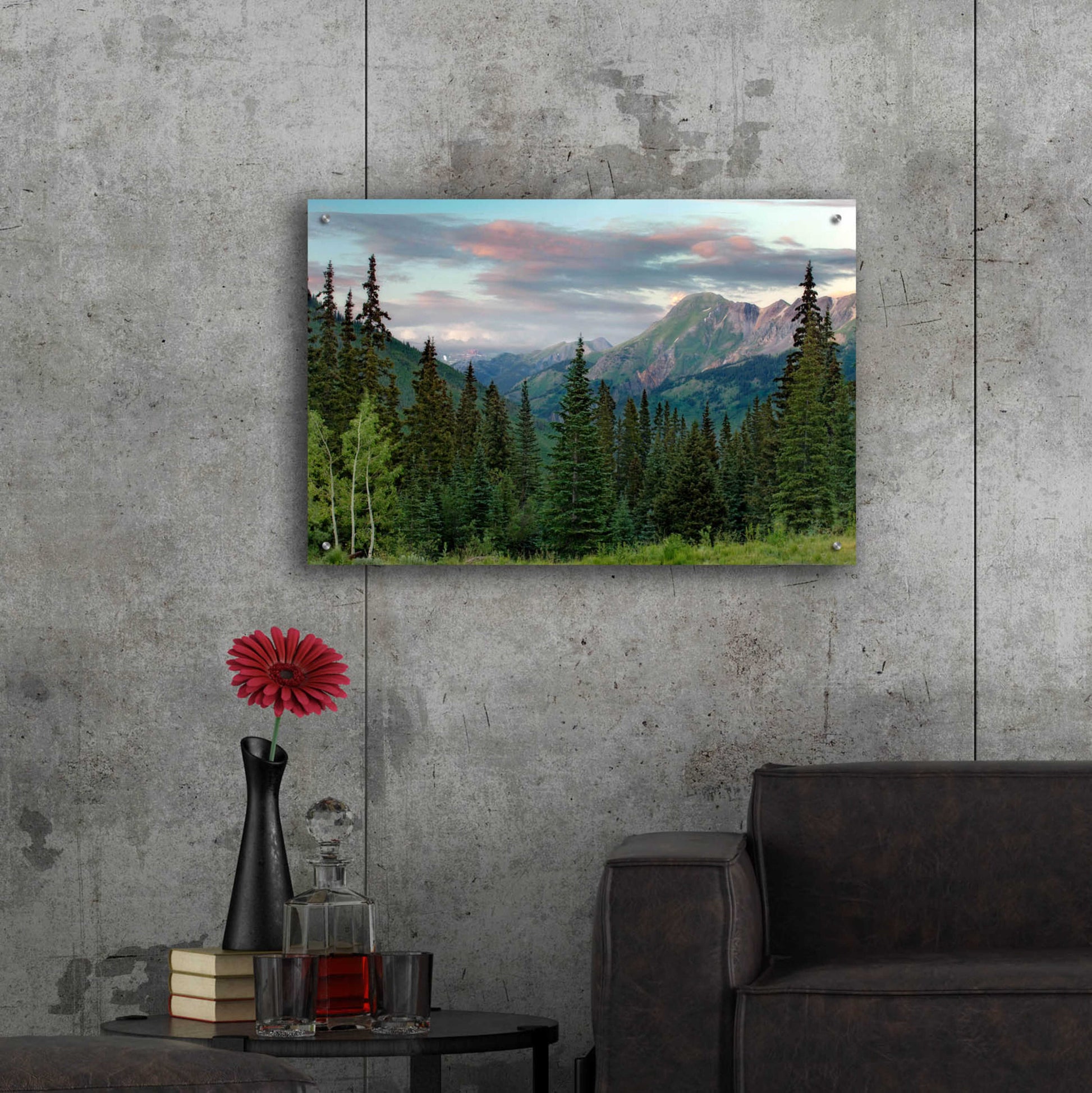 Epic Art 'Dusk Near Ouray' by Mike Jones, Acrylic Glass Wall Art,36x24