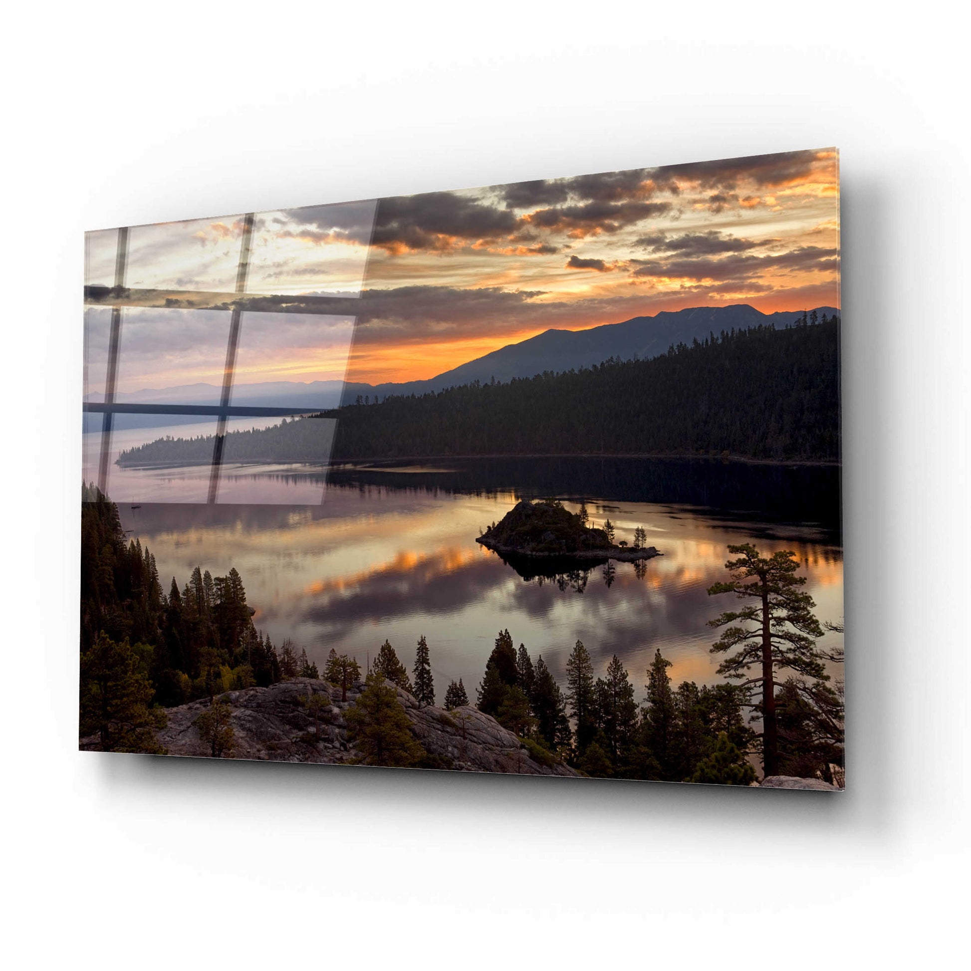 Epic Art 'Emerald Bay' by Mike Jones, Acrylic Glass Wall Art,16x12