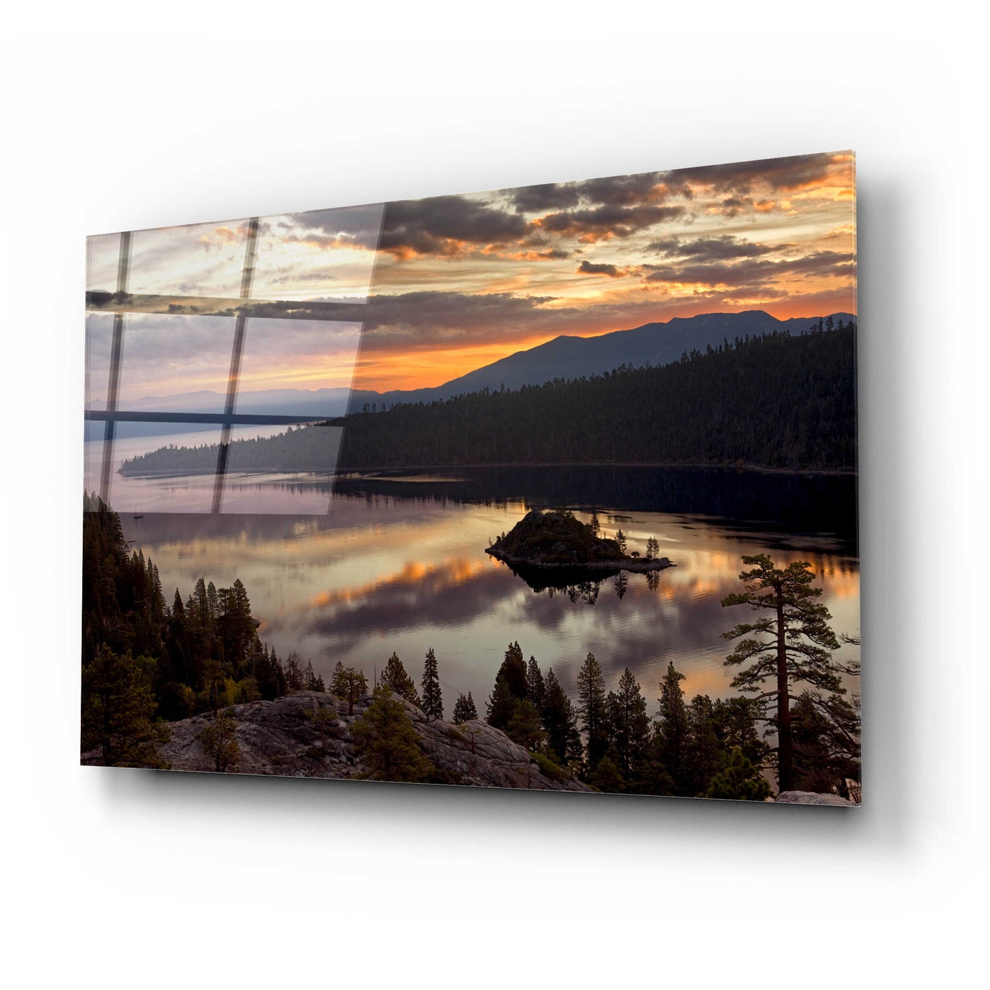 Epic Art 'Emerald Bay' by Mike Jones, Acrylic Glass Wall Art,24x16