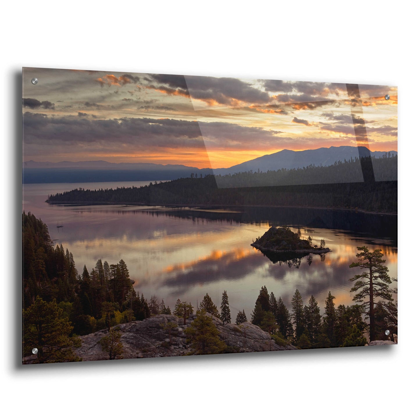 Epic Art 'Emerald Bay' by Mike Jones, Acrylic Glass Wall Art,36x24