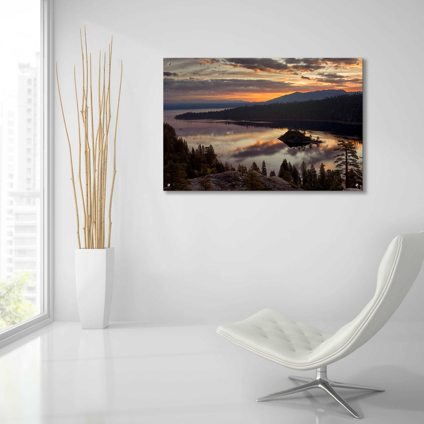 Epic Art 'Emerald Bay' by Mike Jones, Acrylic Glass Wall Art,36x24