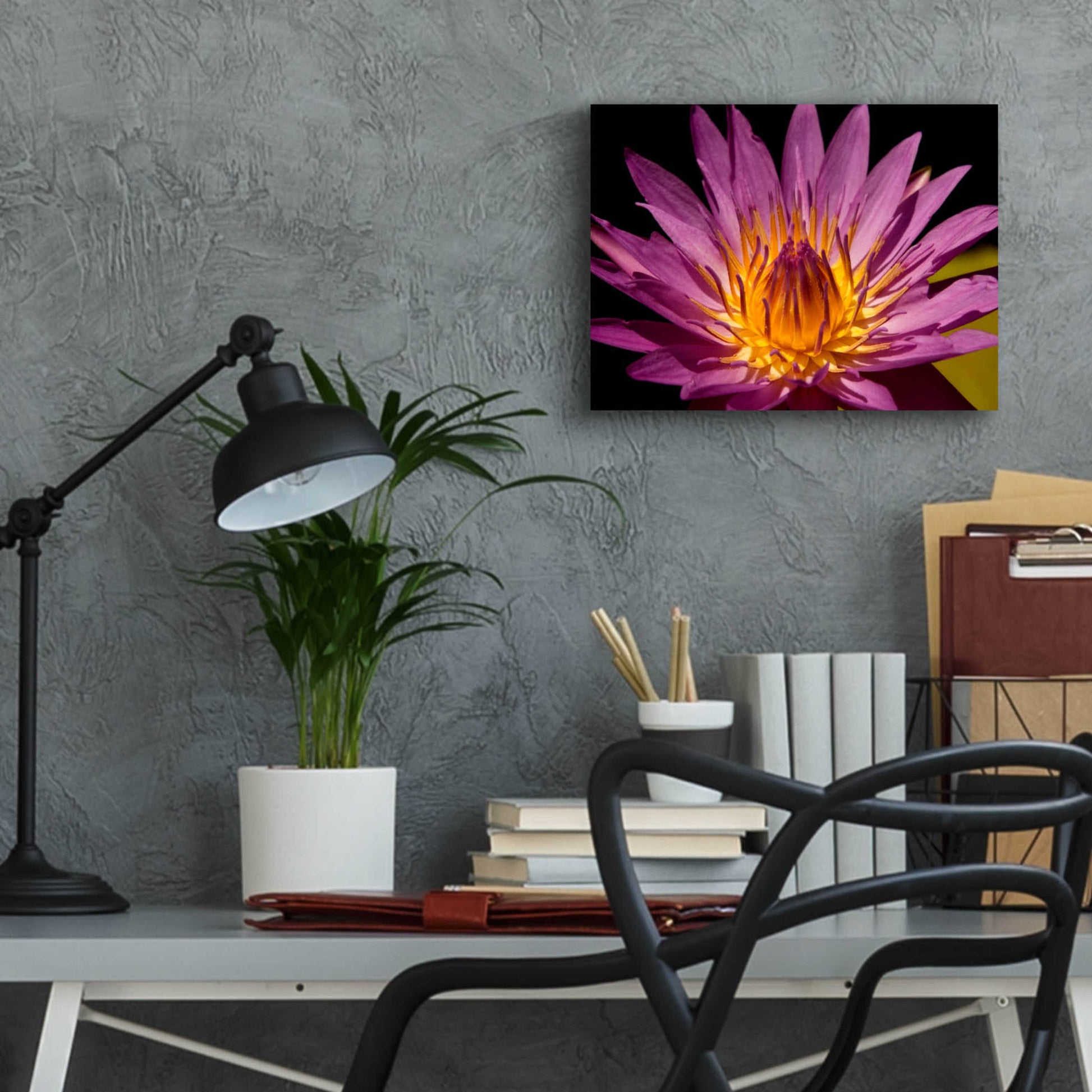 Epic Art 'Fairchild Gardens Lily' by Mike Jones, Acrylic Glass Wall Art,16x12