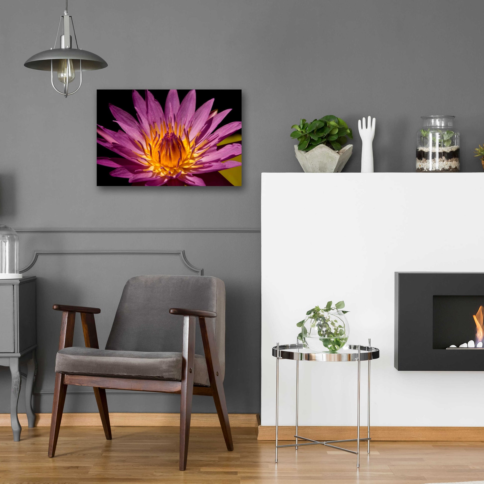 Epic Art 'Fairchild Gardens Lily' by Mike Jones, Acrylic Glass Wall Art,24x16