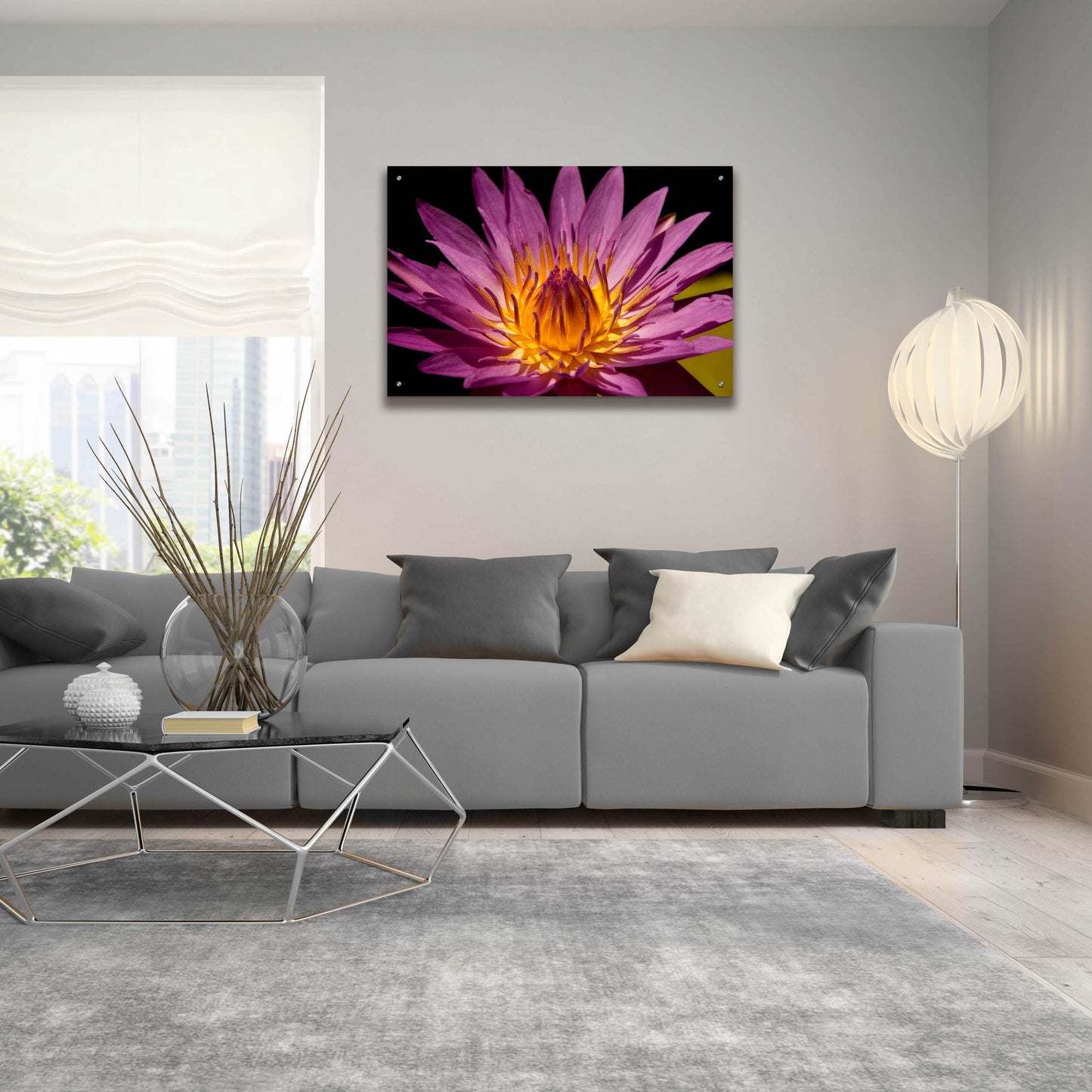 Epic Art 'Fairchild Gardens Lily' by Mike Jones, Acrylic Glass Wall Art,36x24