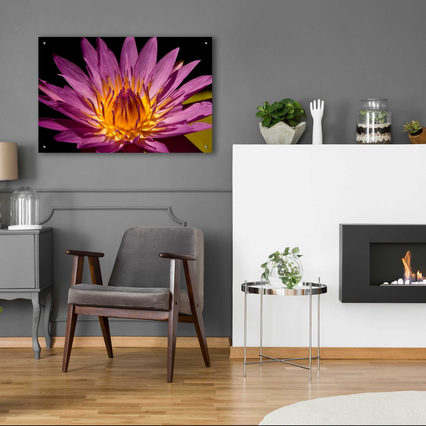 Epic Art 'Fairchild Gardens Lily' by Mike Jones, Acrylic Glass Wall Art,36x24