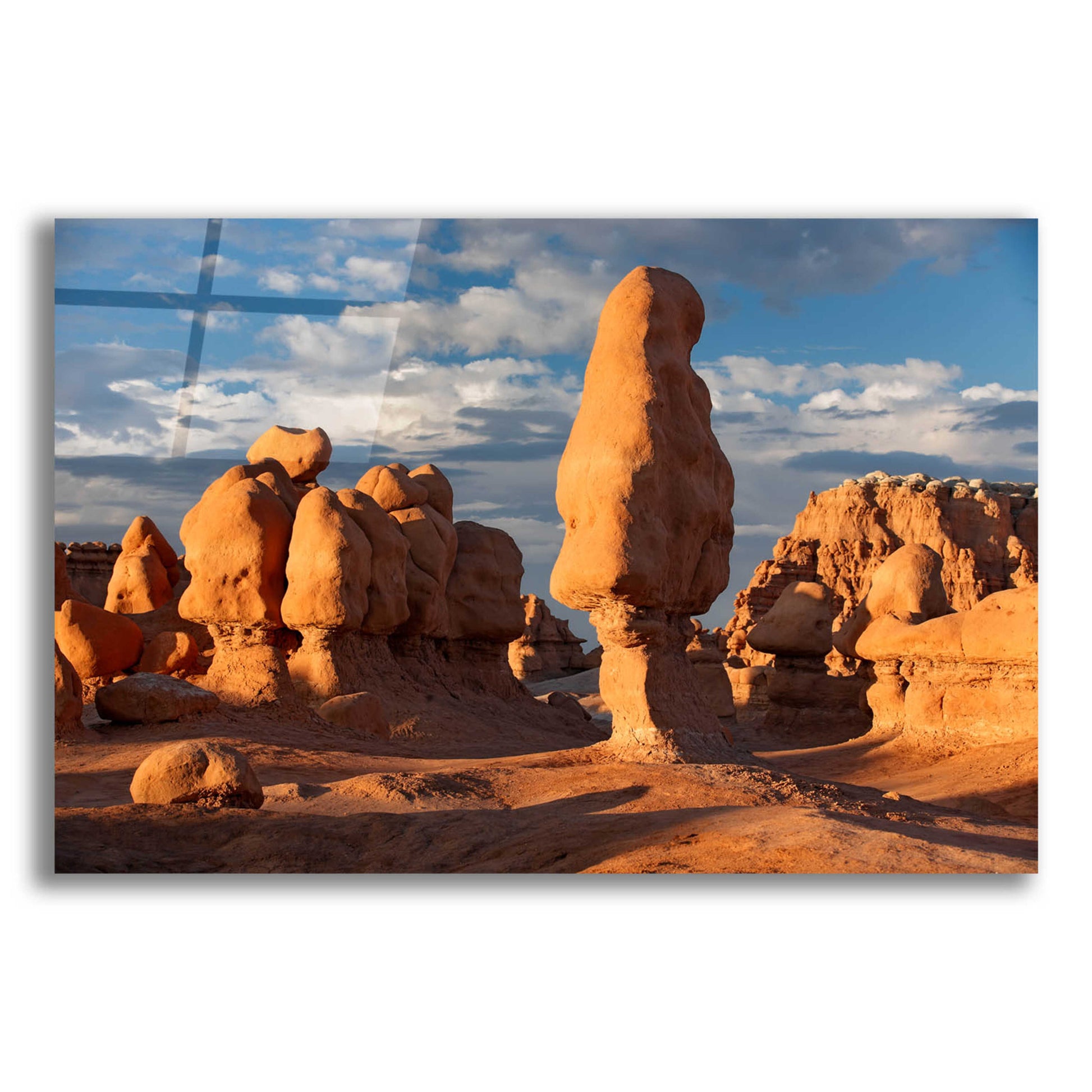 Epic Art 'Goblin Valley Tall Hoodoo' by Mike Jones, Acrylic Glass Wall Art,16x12