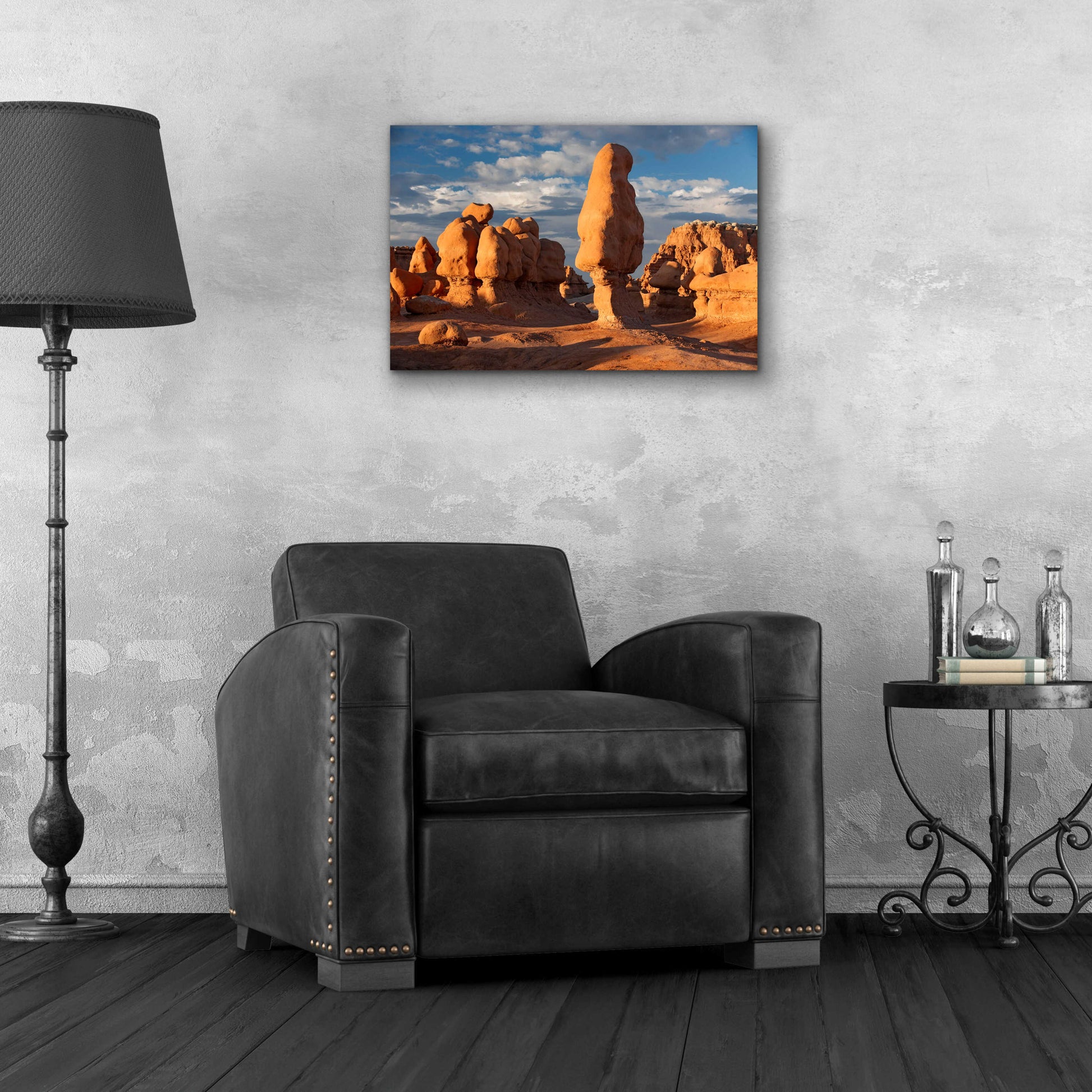 Epic Art 'Goblin Valley Tall Hoodoo' by Mike Jones, Acrylic Glass Wall Art,24x16