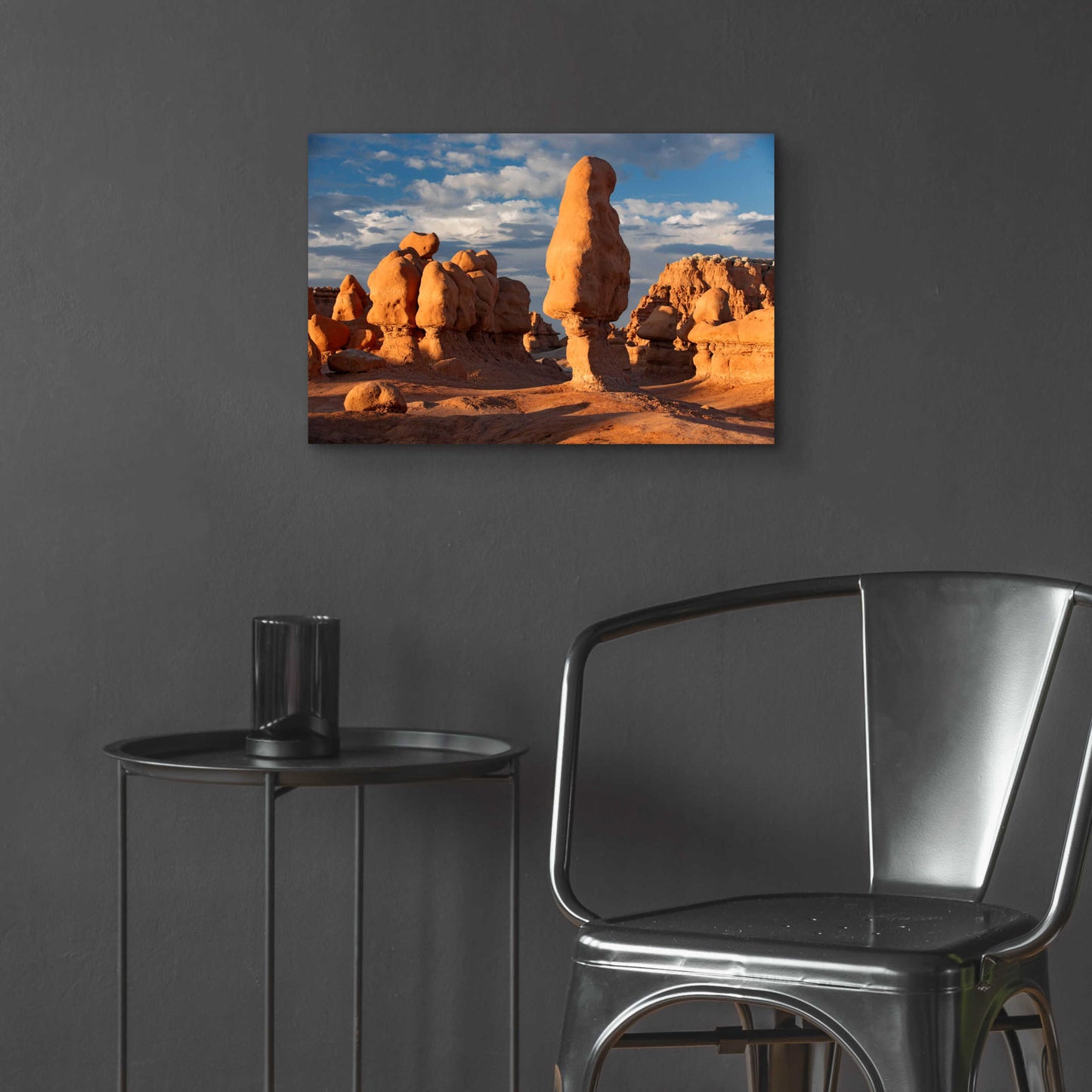 Epic Art 'Goblin Valley Tall Hoodoo' by Mike Jones, Acrylic Glass Wall Art,24x16