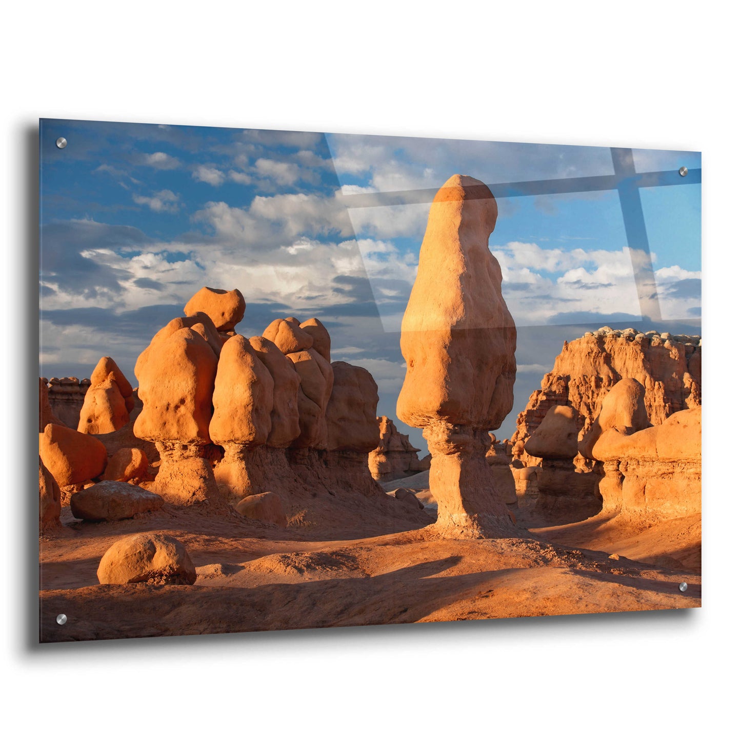 Epic Art 'Goblin Valley Tall Hoodoo' by Mike Jones, Acrylic Glass Wall Art,36x24