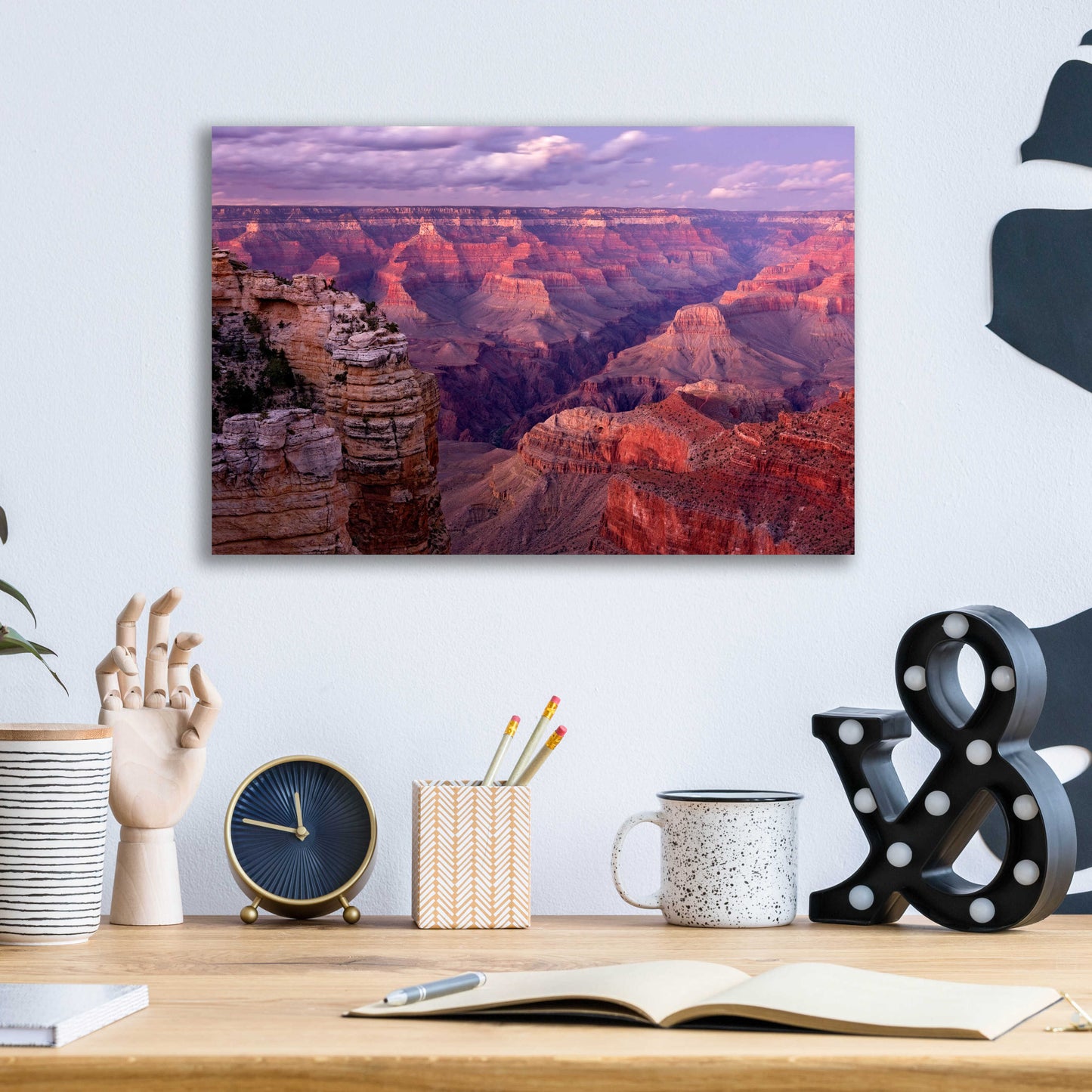 Epic Art 'Grand Canyon near Mather Point' by Mike Jones, Acrylic Glass Wall Art,16x12