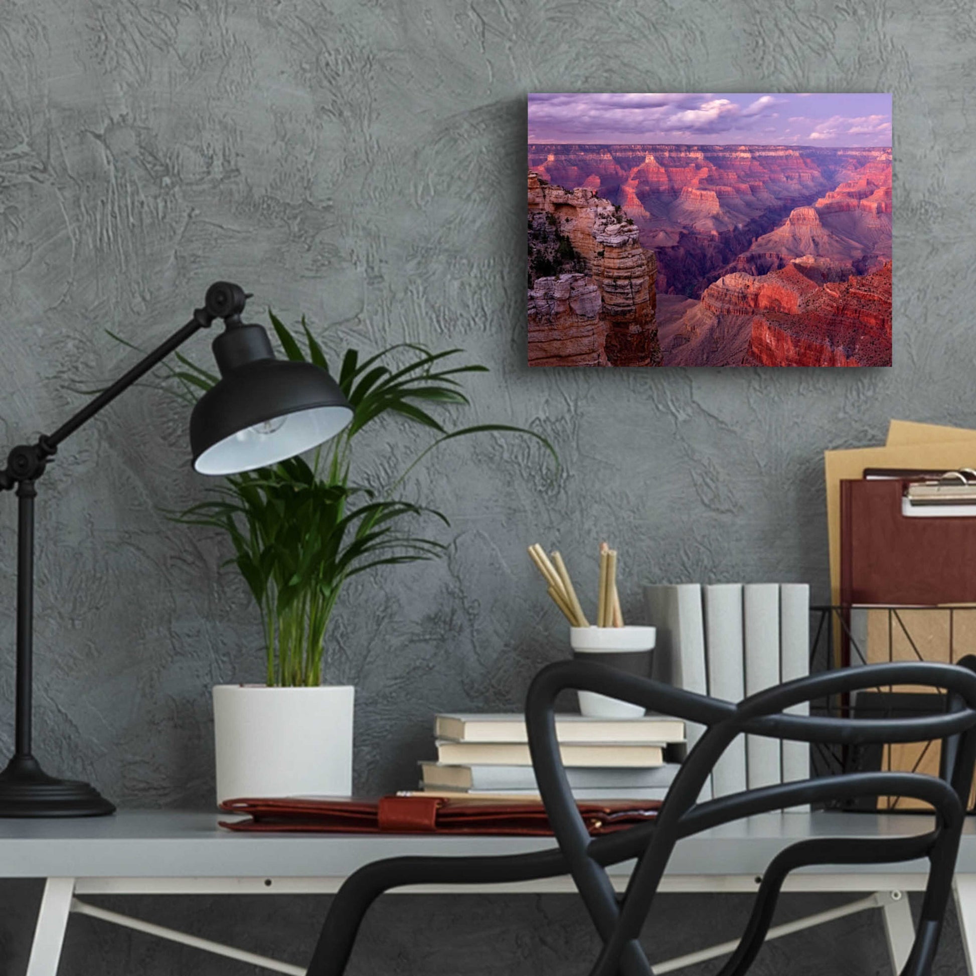 Epic Art 'Grand Canyon near Mather Point' by Mike Jones, Acrylic Glass Wall Art,16x12