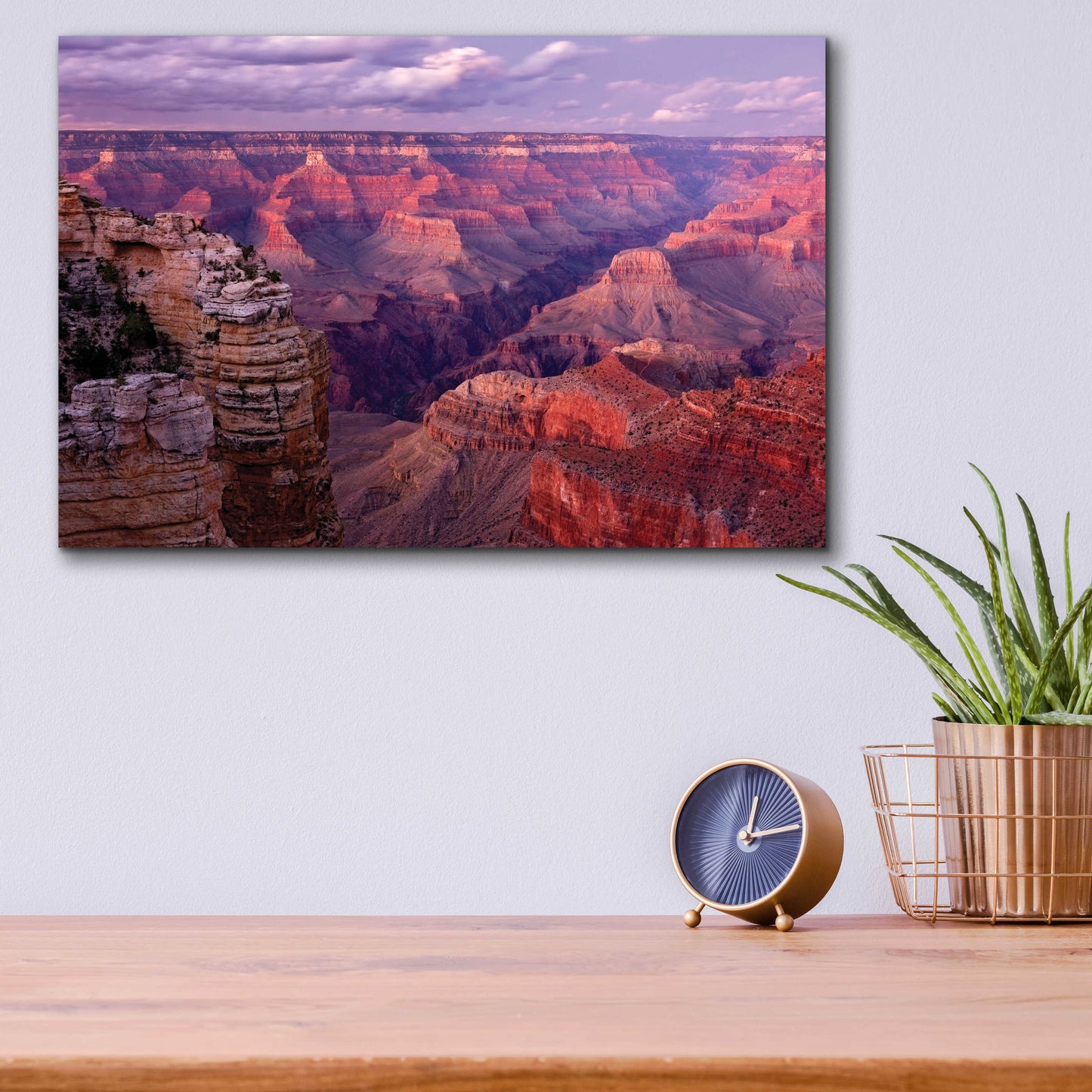 Epic Art 'Grand Canyon near Mather Point' by Mike Jones, Acrylic Glass Wall Art,16x12