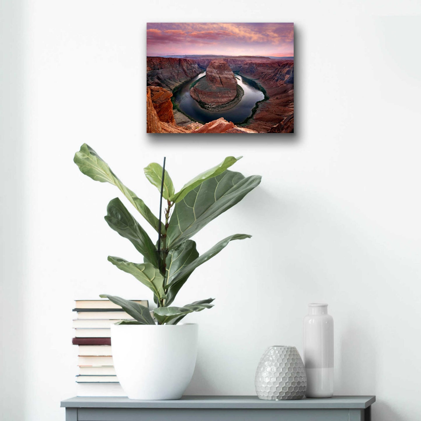 Epic Art 'Horseshoe Bend Dusk' by Mike Jones, Acrylic Glass Wall Art,16x12