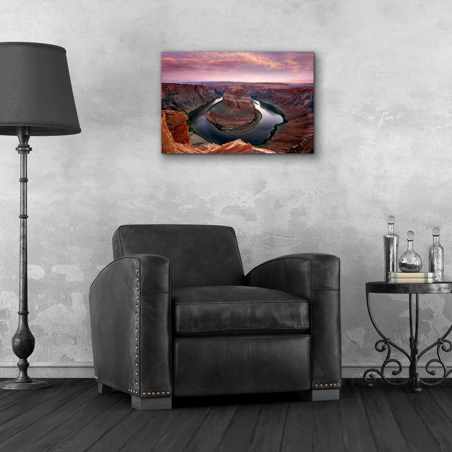 Epic Art 'Horseshoe Bend Dusk' by Mike Jones, Acrylic Glass Wall Art,24x16