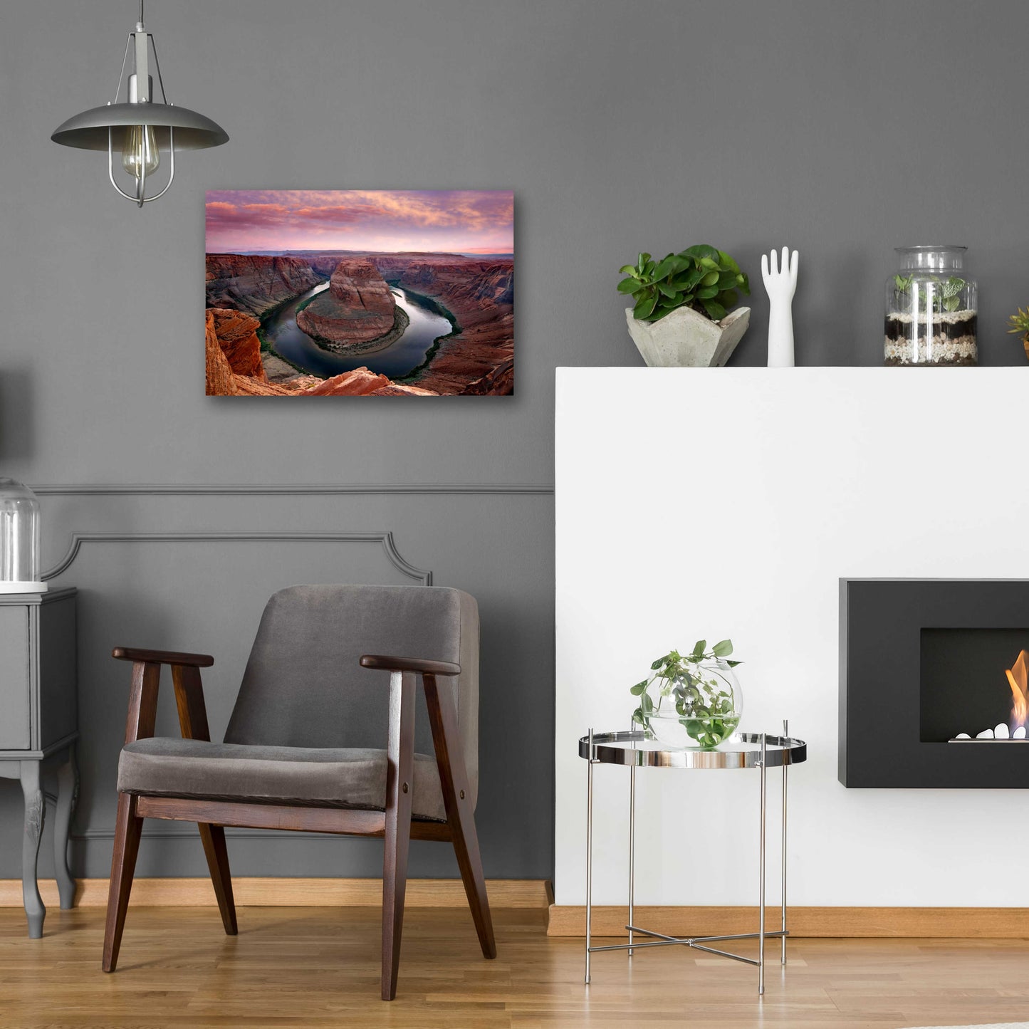 Epic Art 'Horseshoe Bend Dusk' by Mike Jones, Acrylic Glass Wall Art,24x16