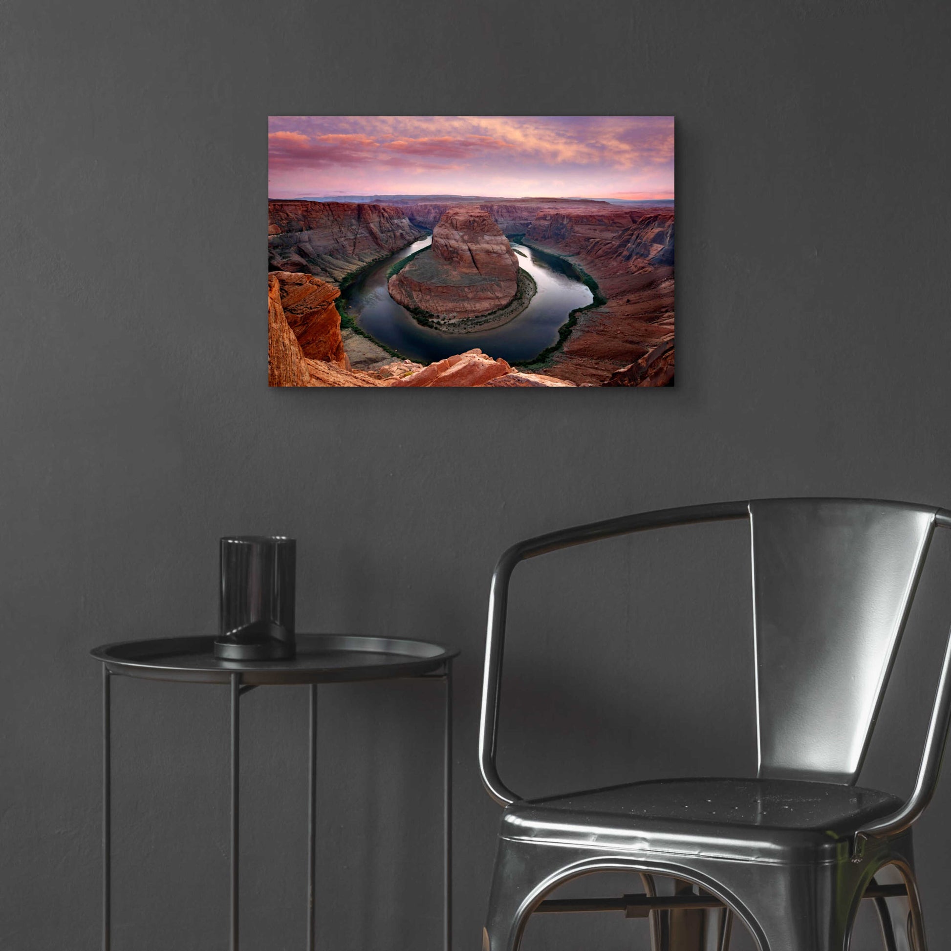 Epic Art 'Horseshoe Bend Dusk' by Mike Jones, Acrylic Glass Wall Art,24x16