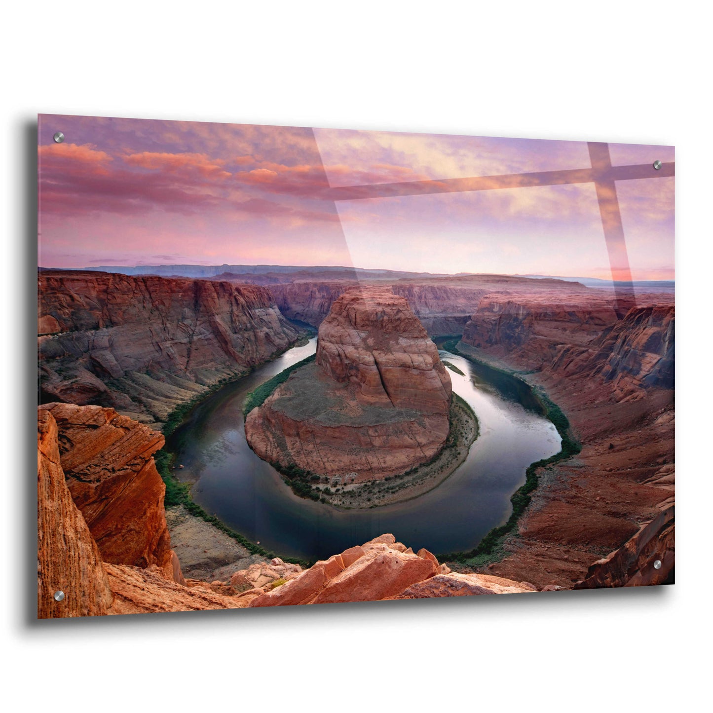 Epic Art 'Horseshoe Bend Dusk' by Mike Jones, Acrylic Glass Wall Art,36x24