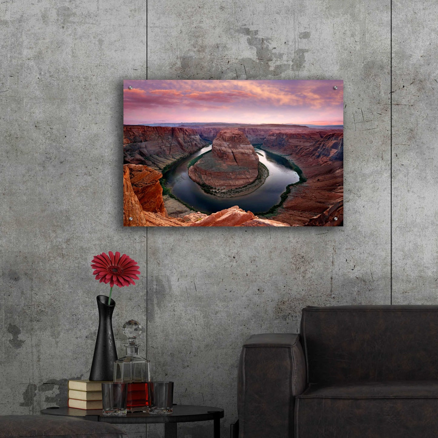 Epic Art 'Horseshoe Bend Dusk' by Mike Jones, Acrylic Glass Wall Art,36x24