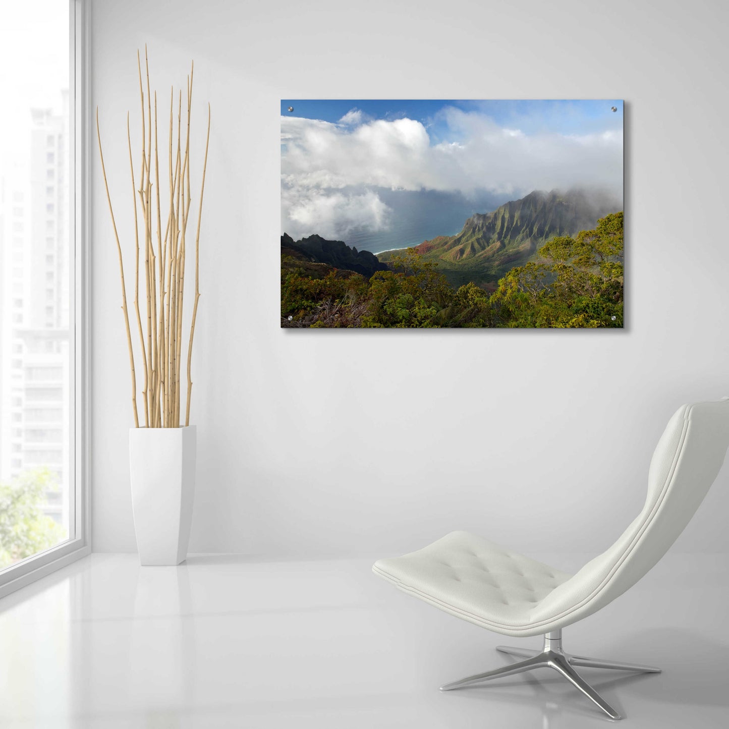 Epic Art 'Kauai Kalalou Canyon' by Mike Jones, Acrylic Glass Wall Art,36x24