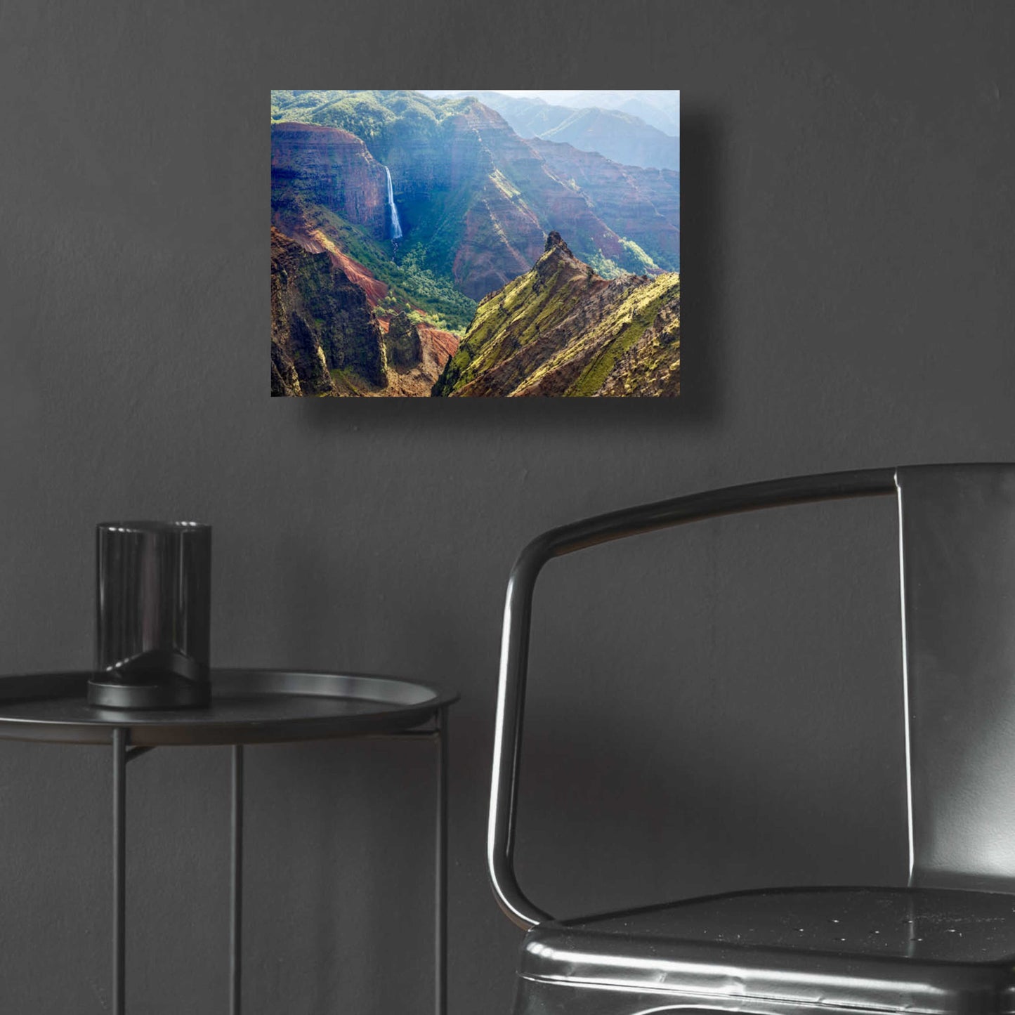 Epic Art 'Kauai Waimea Canyon Waipoo Falls' by Mike Jones, Acrylic Glass Wall Art,16x12