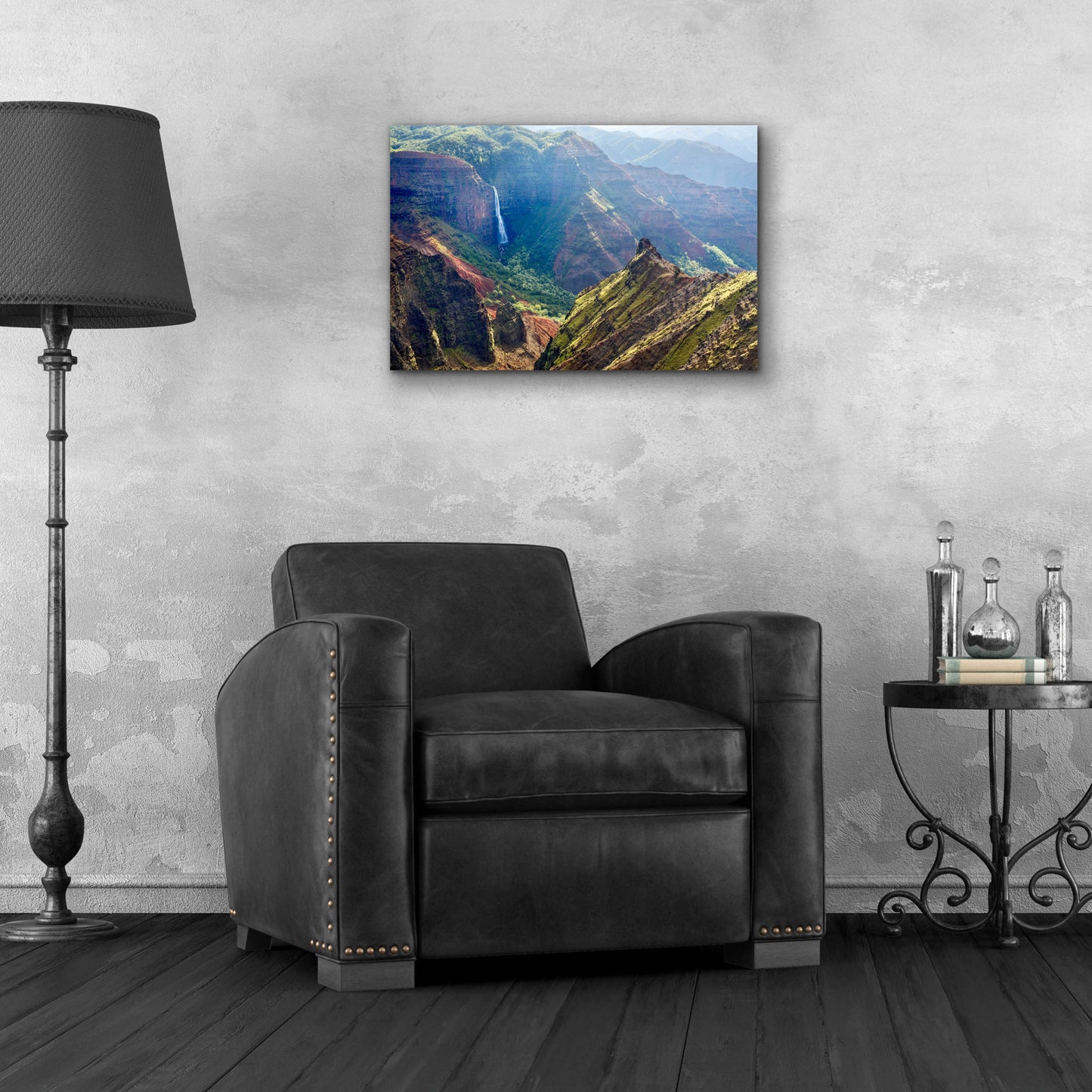 Epic Art 'Kauai Waimea Canyon Waipoo Falls' by Mike Jones, Acrylic Glass Wall Art,24x16