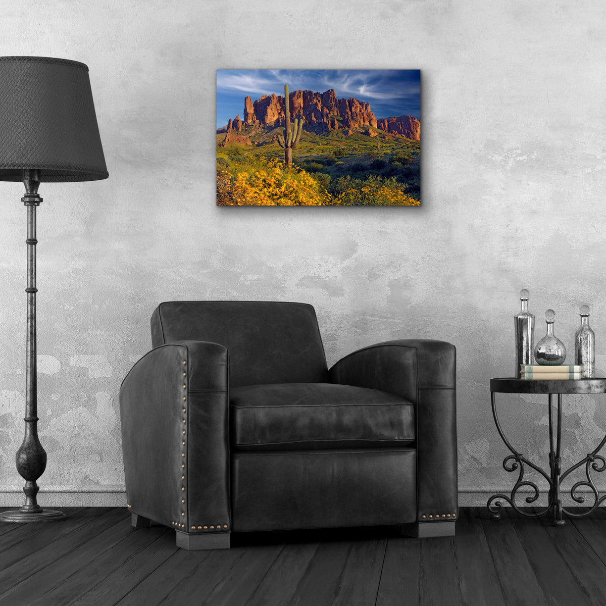 Epic Art 'Lost Dutchman flowers' by Mike Jones, Acrylic Glass Wall Art,24x16