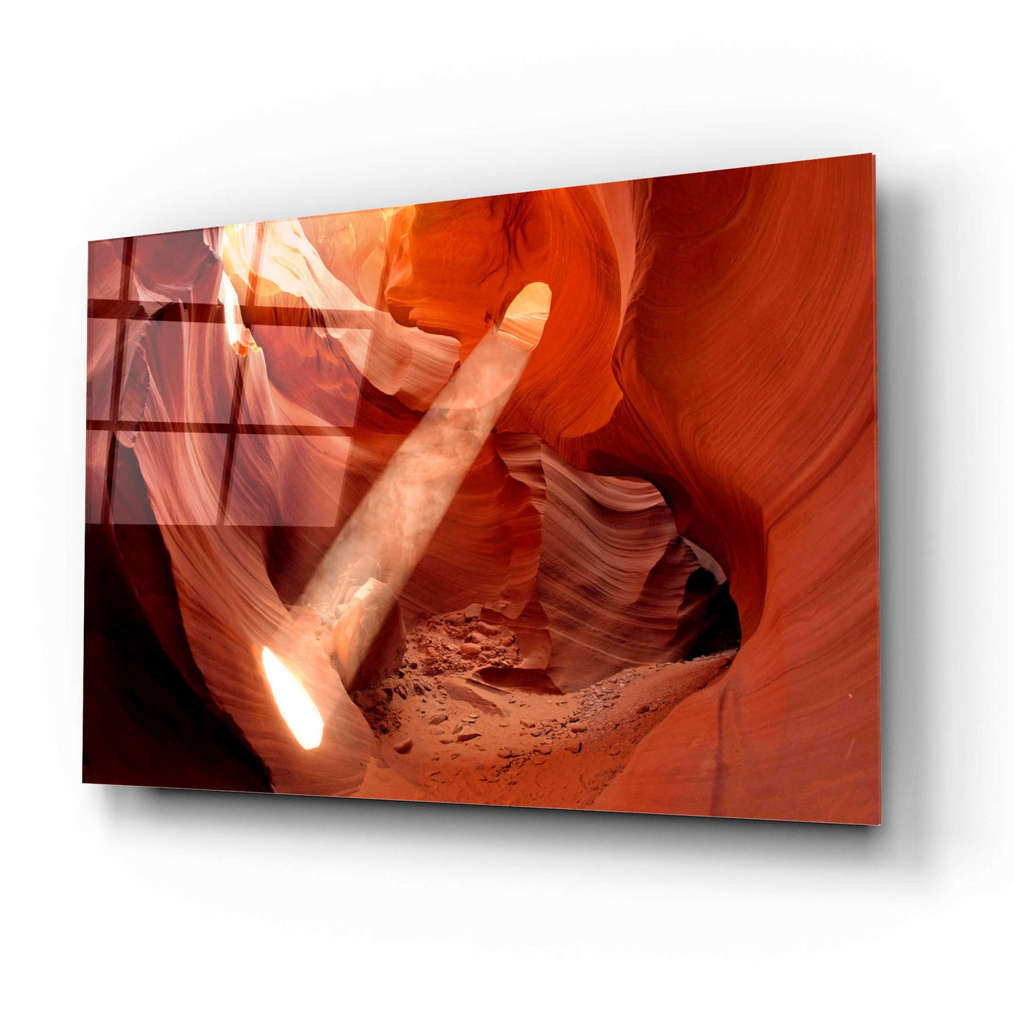 Epic Art 'Lower Antelope Light Beam' by Mike Jones, Acrylic Glass Wall Art,16x12