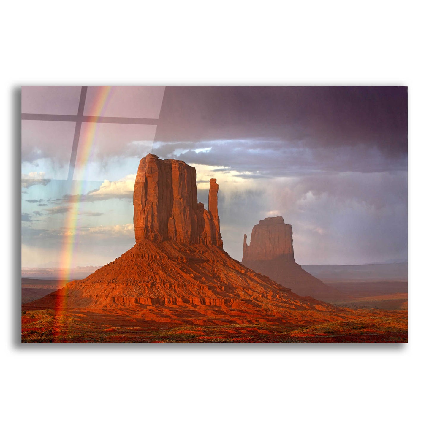 Epic Art 'Mittens Rainbow' by Mike Jones, Acrylic Glass Wall Art,16x12