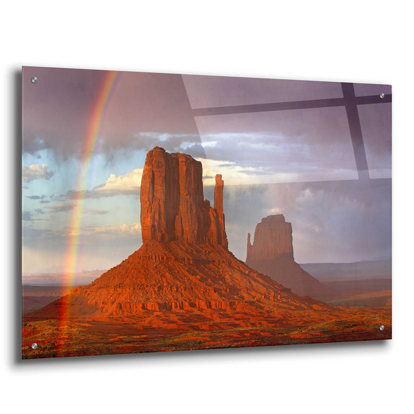 Epic Art 'Mittens Rainbow' by Mike Jones, Acrylic Glass Wall Art,36x24