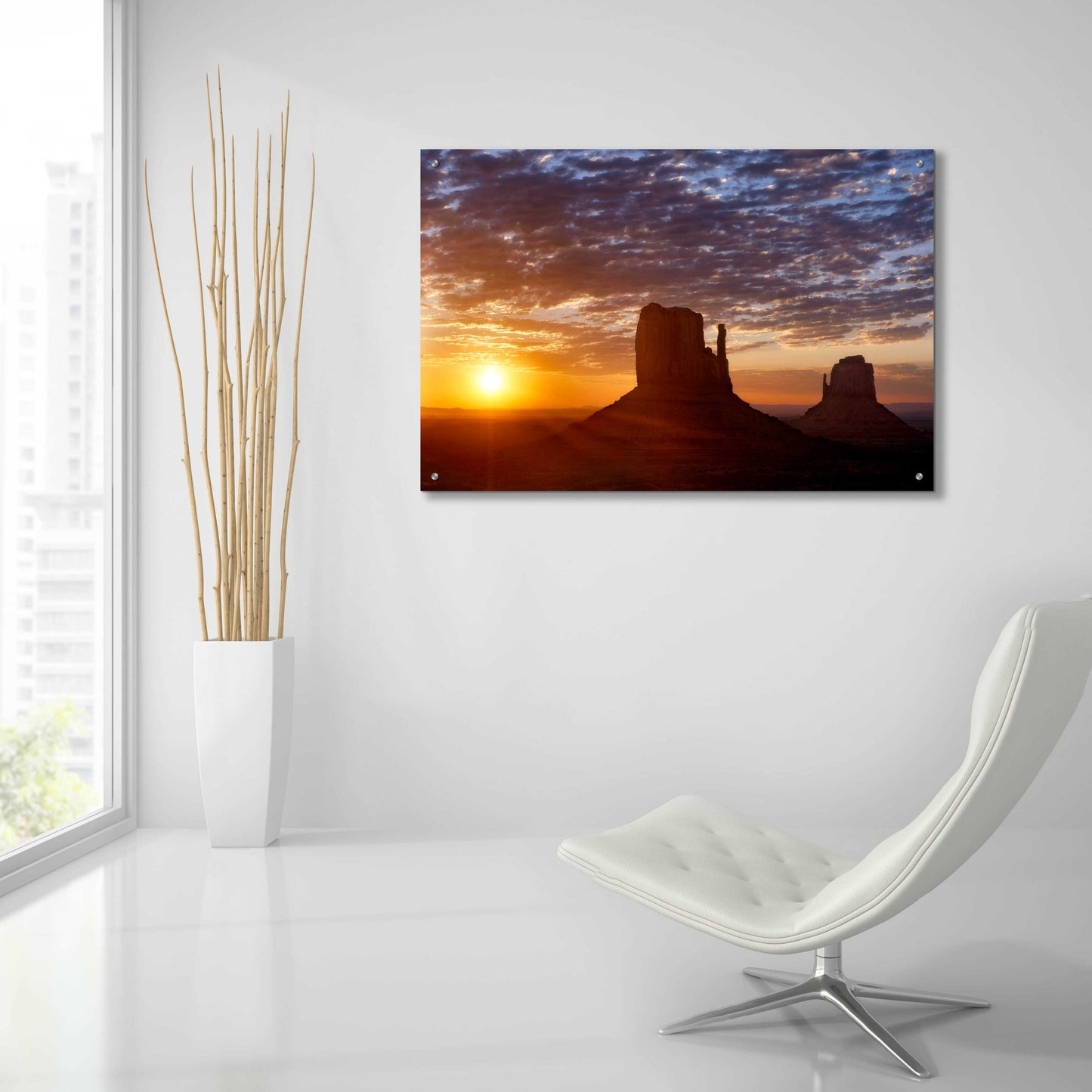 Epic Art 'Mittens Sunrise squeezecrop' by Mike Jones, Acrylic Glass Wall Art,36x24