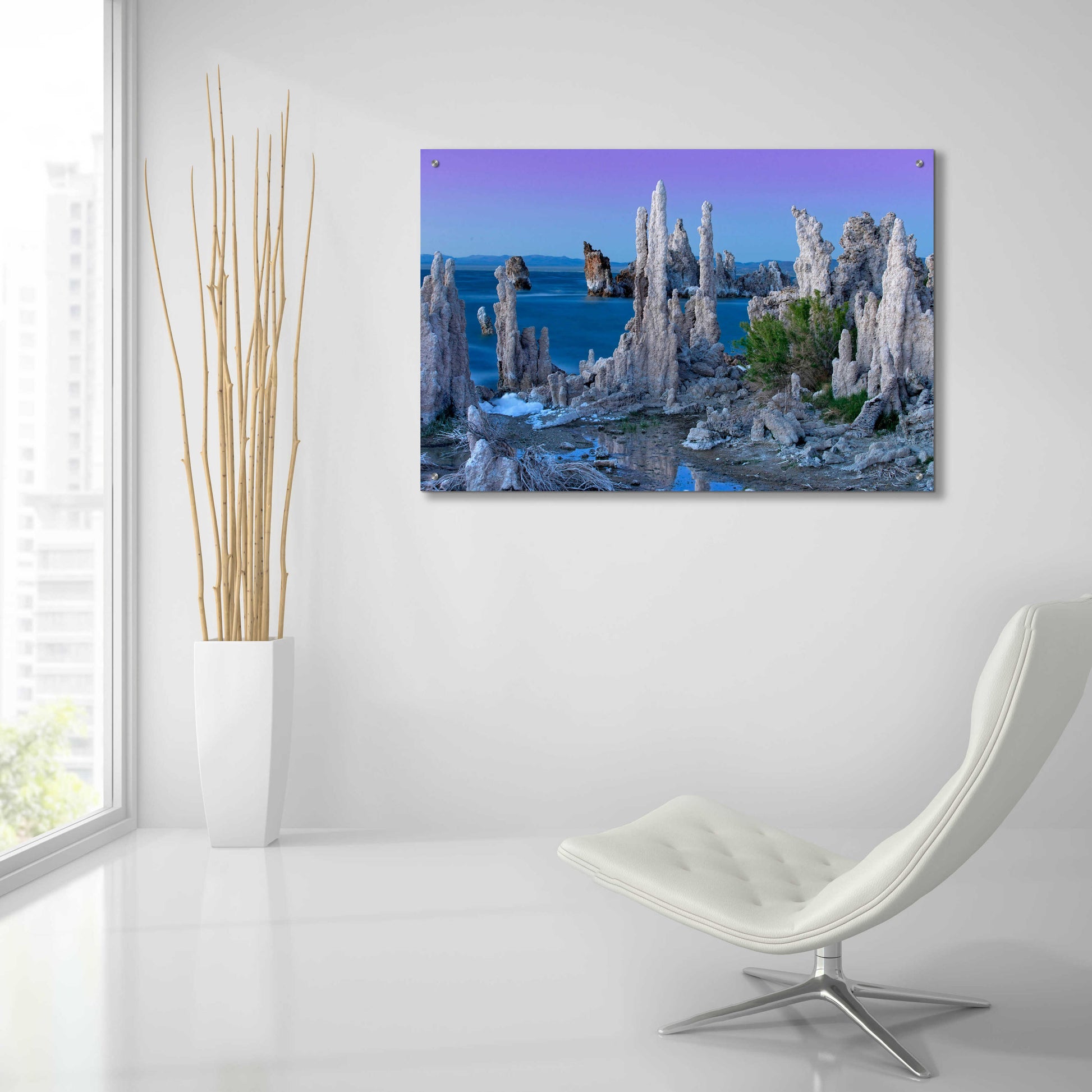 Epic Art 'Mono Lake Dusk' by Mike Jones, Acrylic Glass Wall Art,36x24