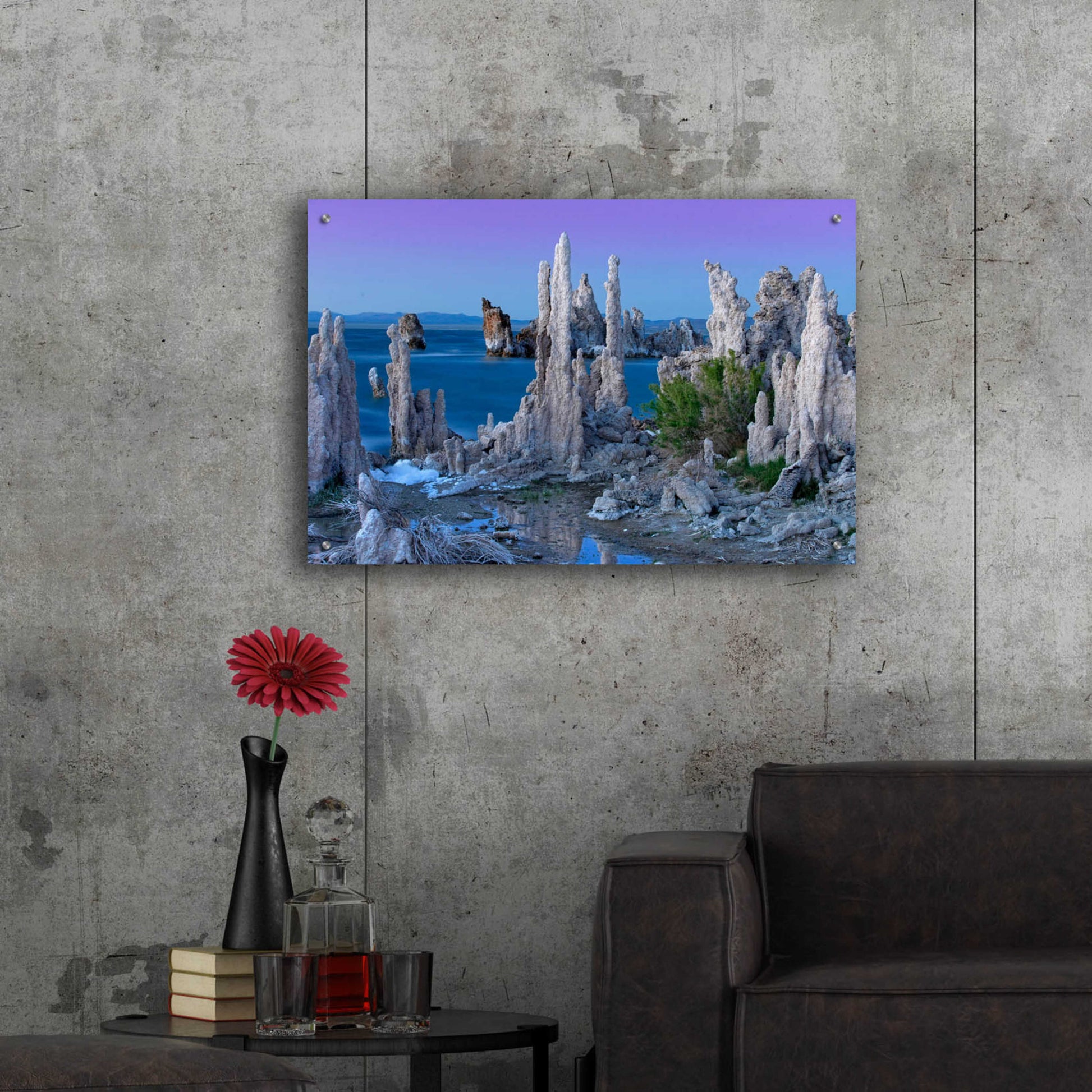 Epic Art 'Mono Lake Dusk' by Mike Jones, Acrylic Glass Wall Art,36x24