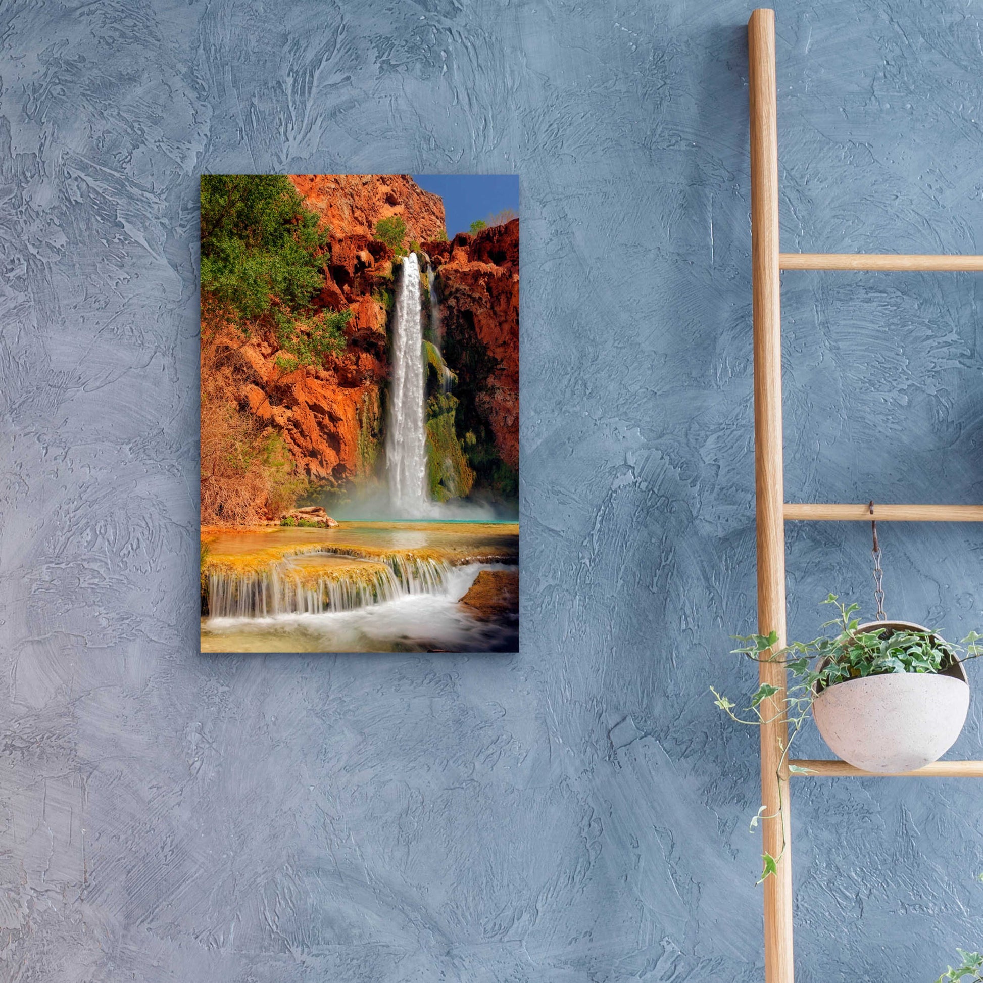 Epic Art 'Mooney Falls' by Mike Jones, Acrylic Glass Wall Art,16x24