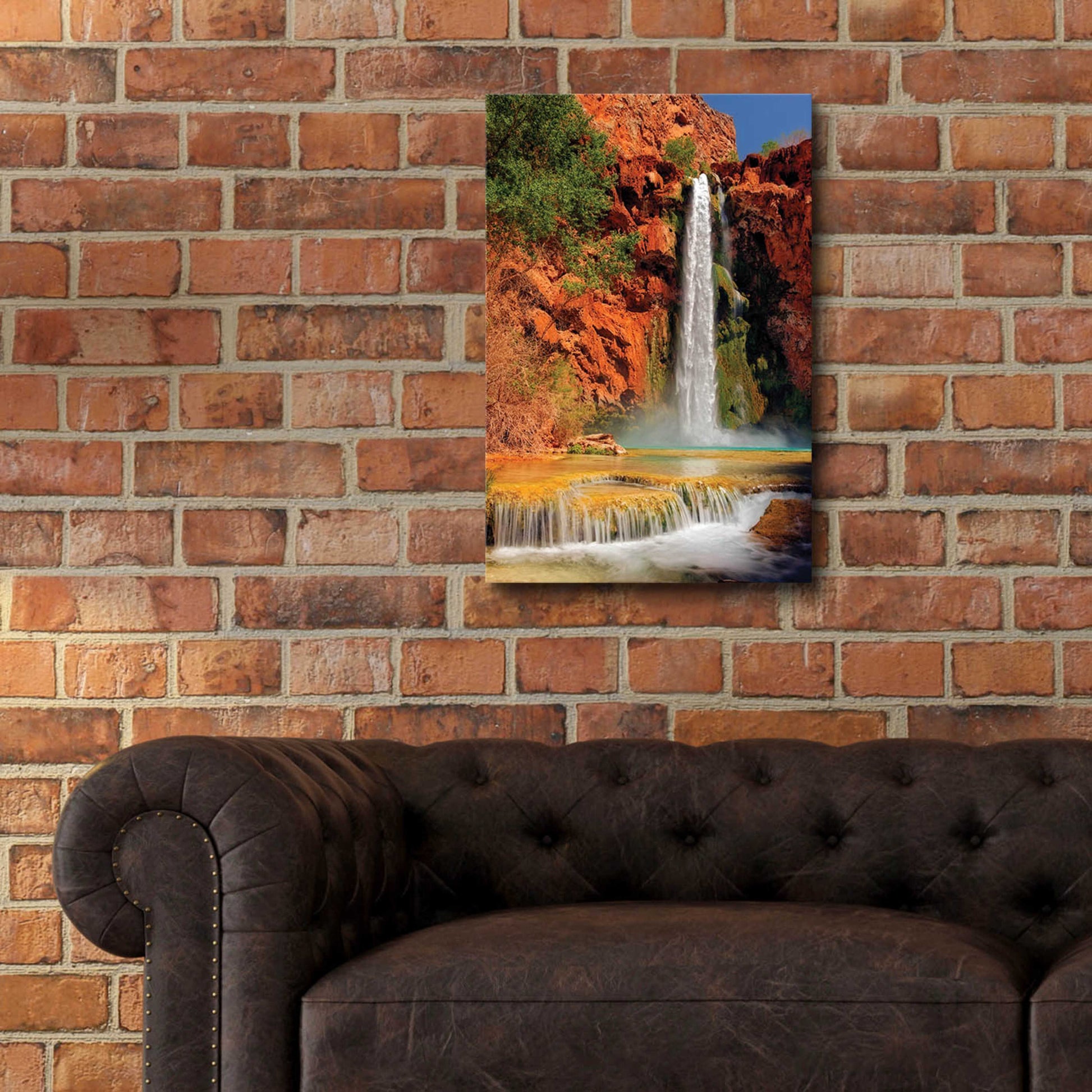 Epic Art 'Mooney Falls' by Mike Jones, Acrylic Glass Wall Art,16x24