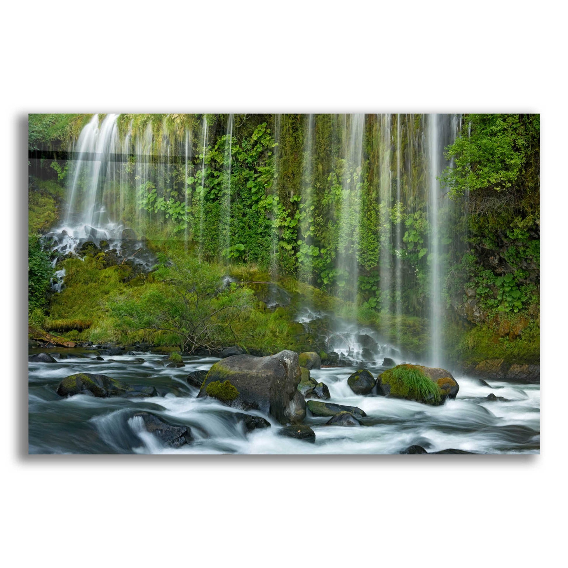 Epic Art 'Mossbrae Falls' by Mike Jones, Acrylic Glass Wall Art,16x12