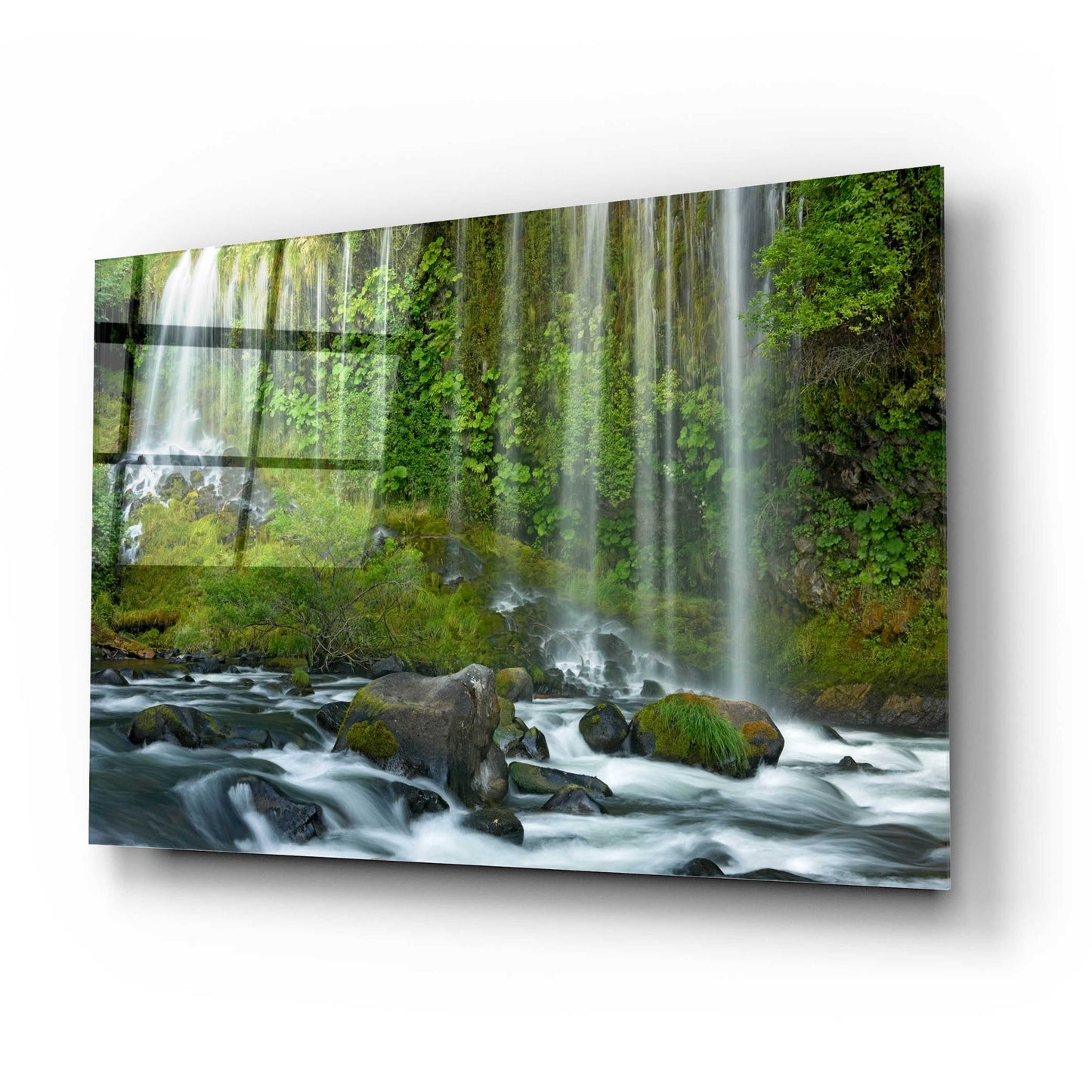 Epic Art 'Mossbrae Falls' by Mike Jones, Acrylic Glass Wall Art,24x16