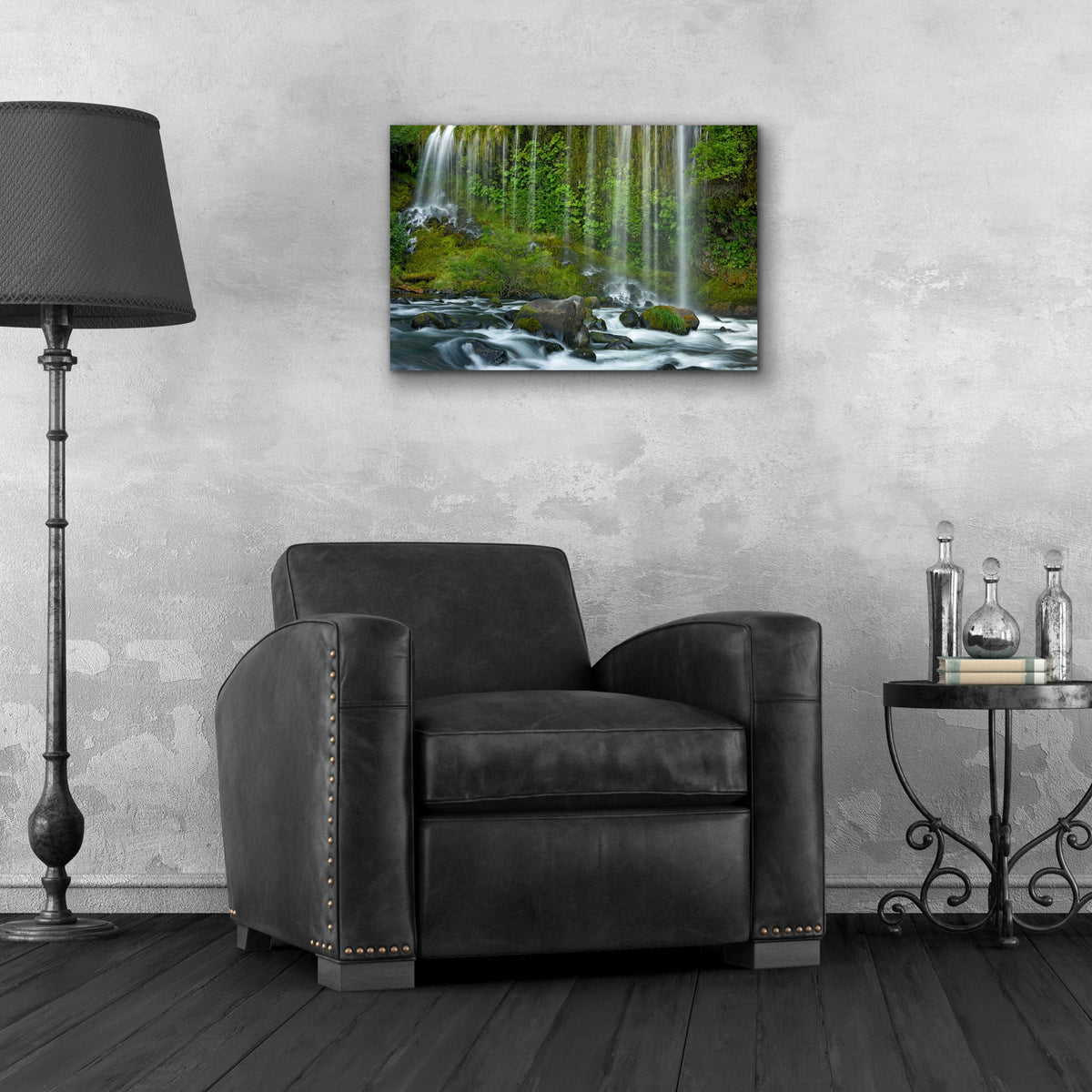 Epic Art 'Mossbrae Falls' by Mike Jones, Acrylic Glass Wall Art,24x16