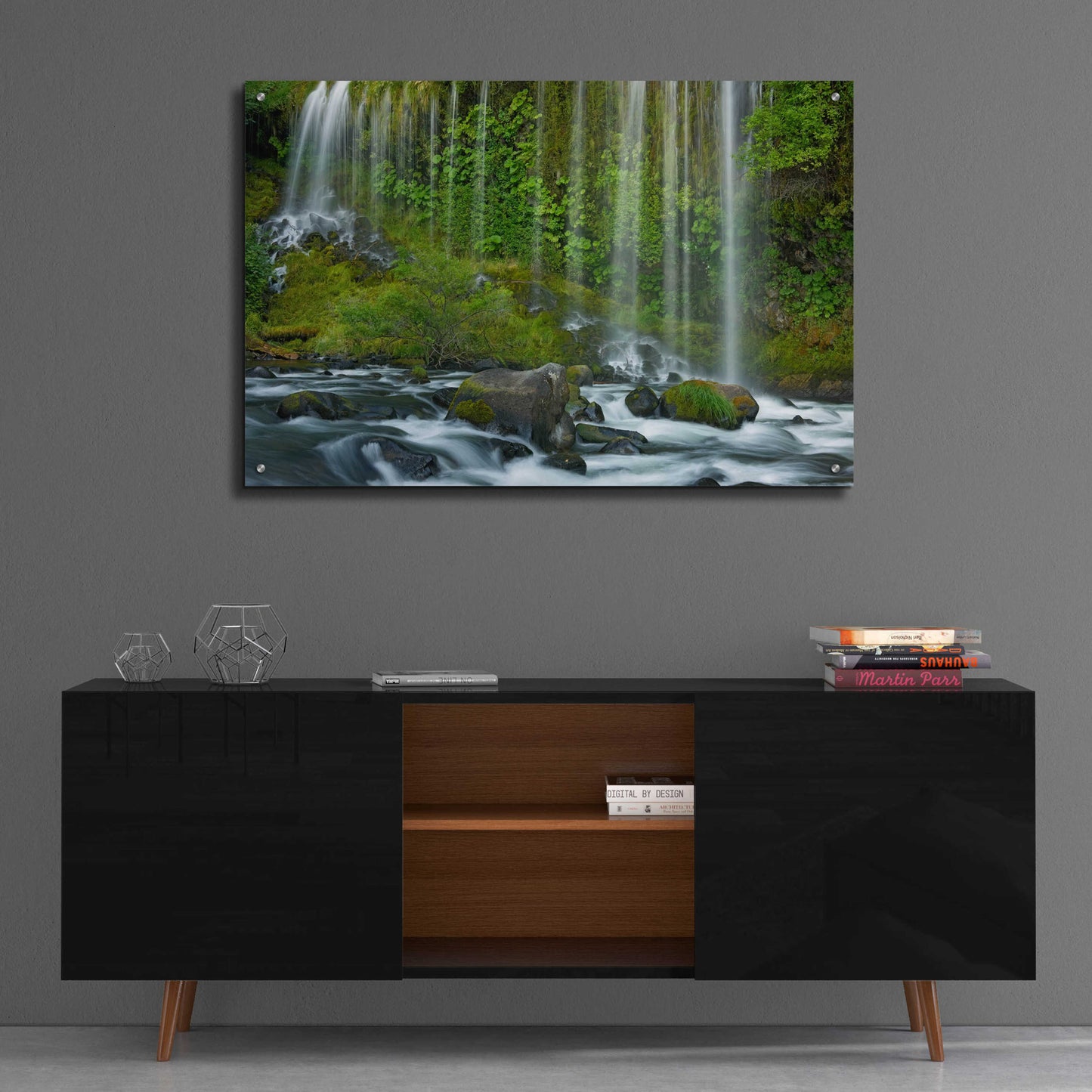 Epic Art 'Mossbrae Falls' by Mike Jones, Acrylic Glass Wall Art,36x24