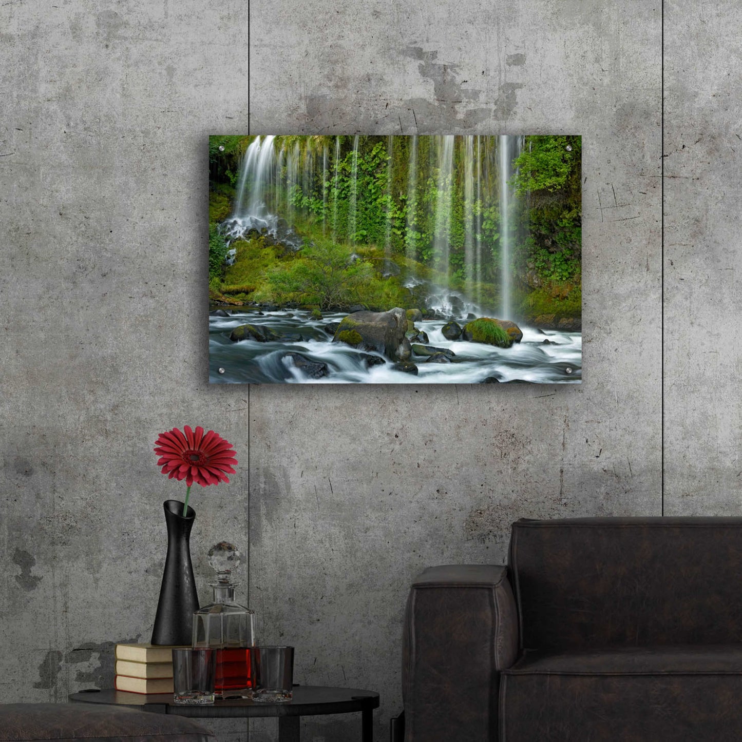 Epic Art 'Mossbrae Falls' by Mike Jones, Acrylic Glass Wall Art,36x24