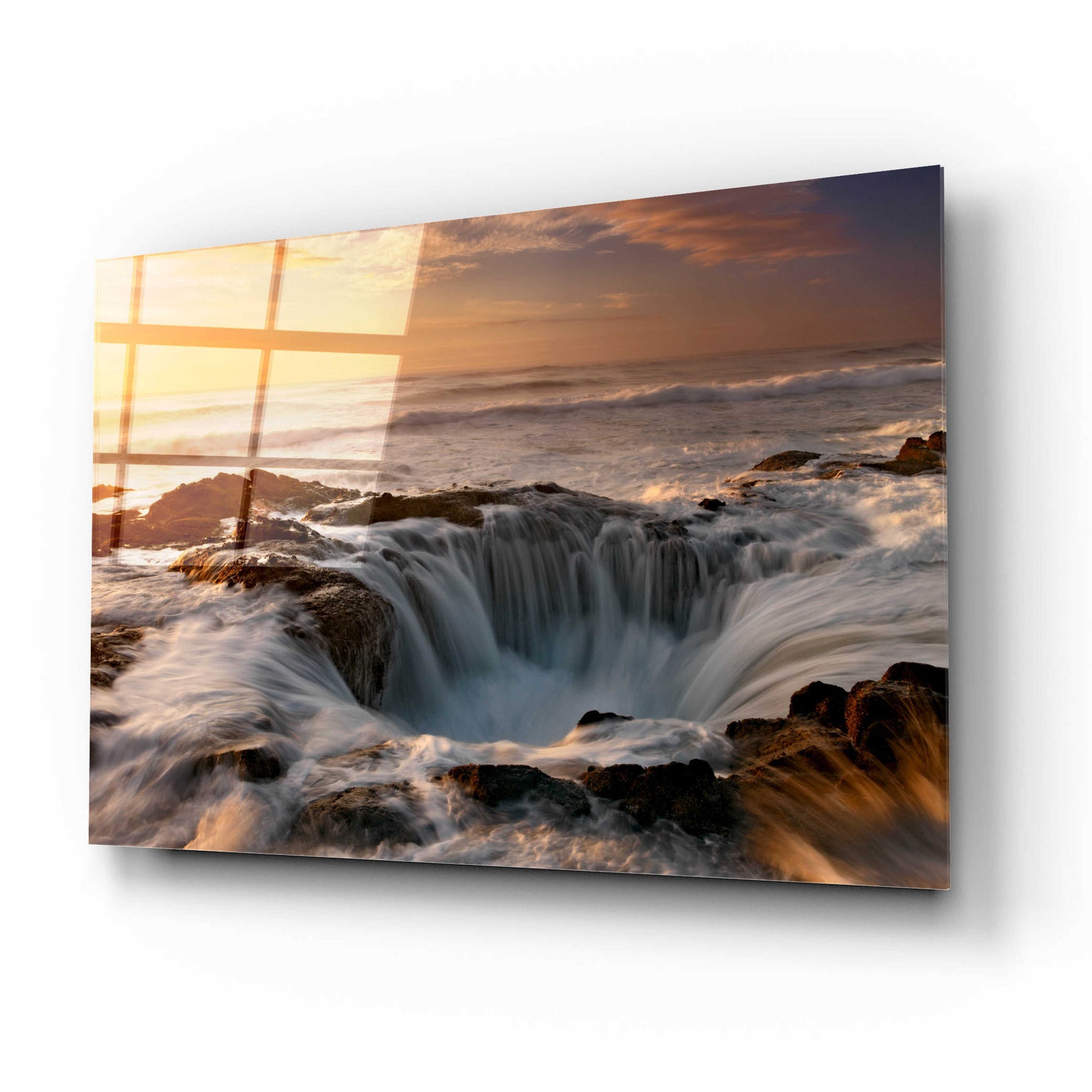 Epic Art 'Oregon Thor's Well' by Mike Jones, Acrylic Glass Wall Art,16x12